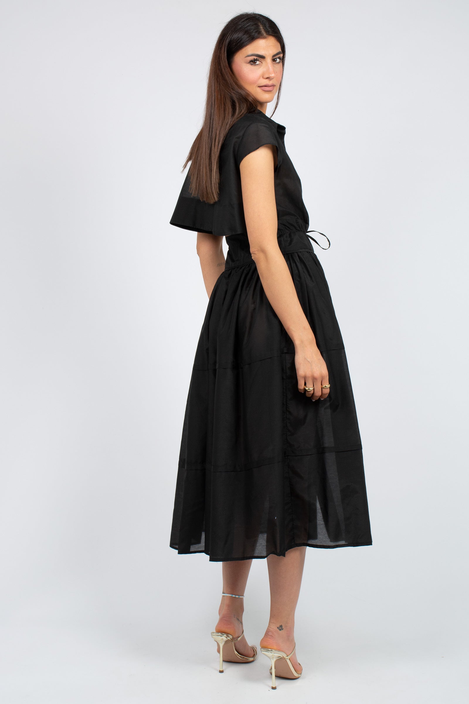 abito in cotone e seta 'celia' S6SI43 Y69 SEMICOUTURE 