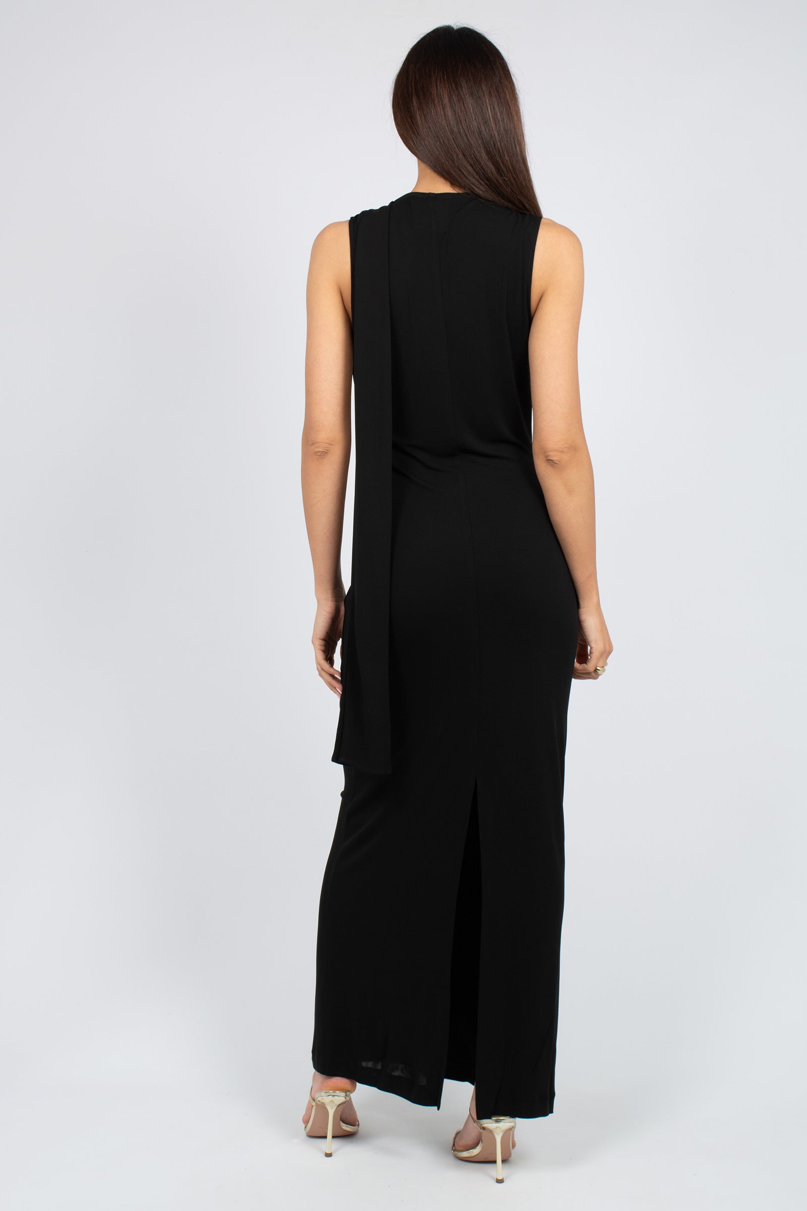 abito asimmetrico in jersey 'joss' S6SQ12 Y69 SEMICOUTURE 