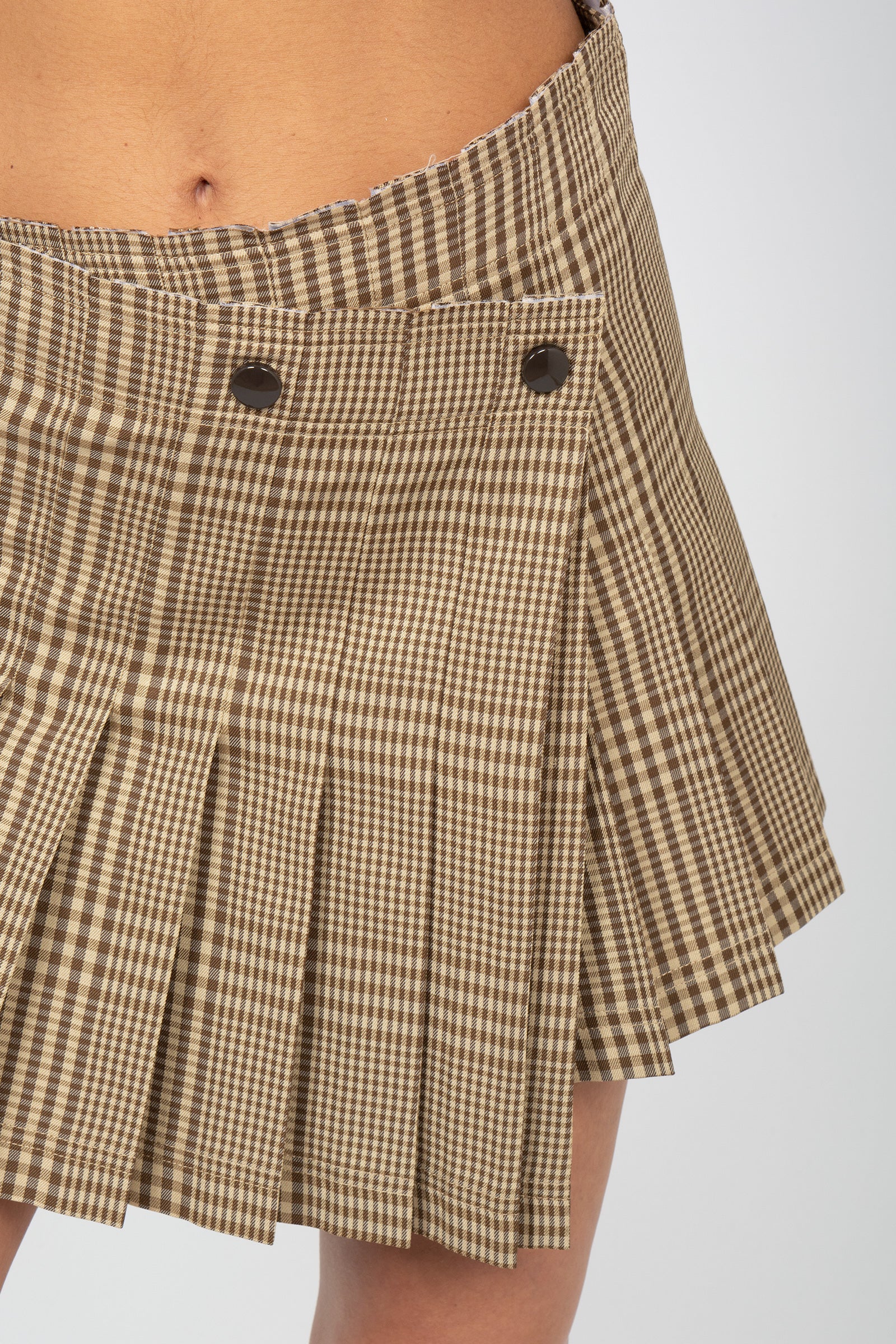 mini gonna in p.pe di galles 'alicia' Y6SI62 PDG07 SEMICOUTURE 