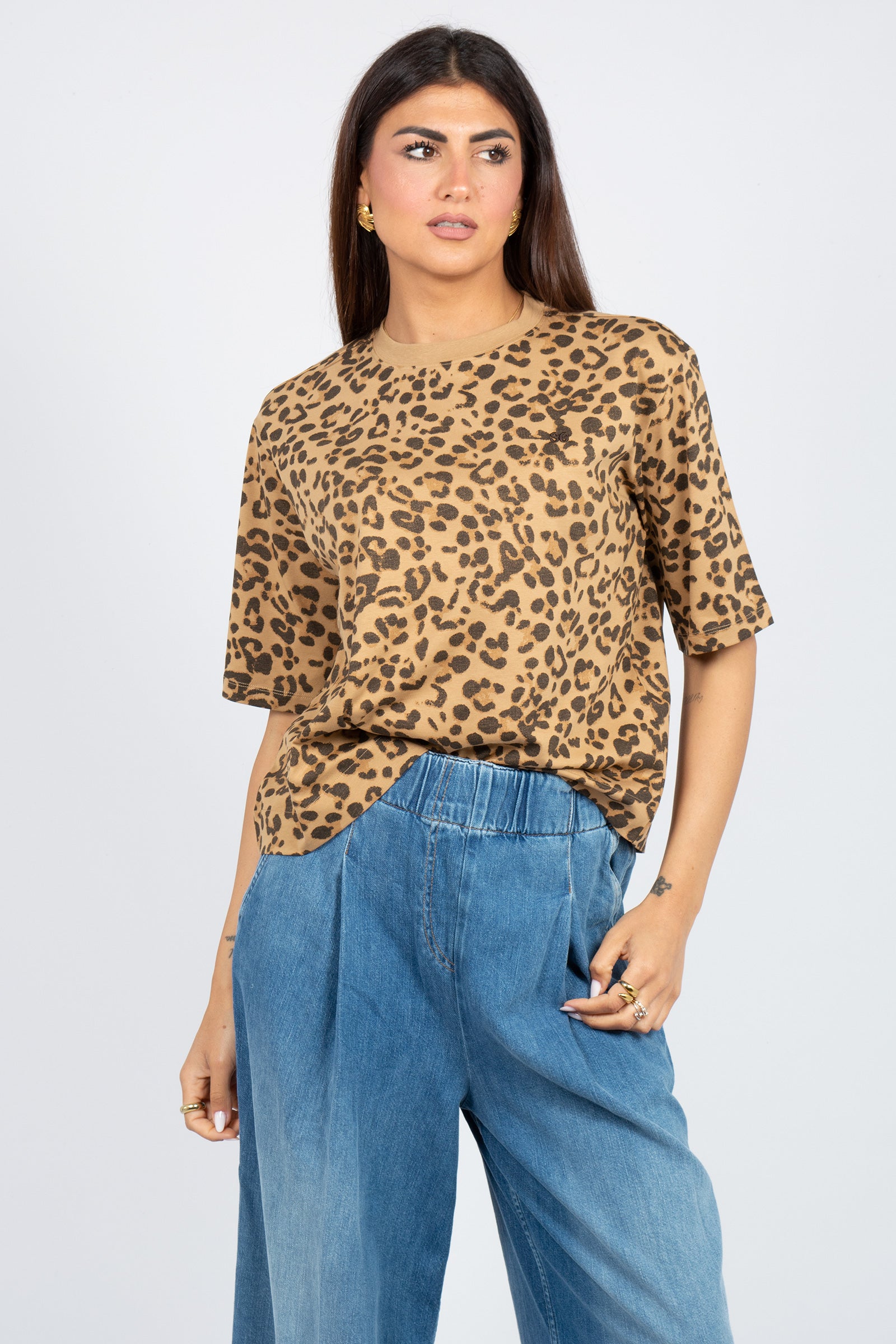 t-shirt stampa macula 'neva' Y6SJ06 MAC27 SEMICOUTURE 