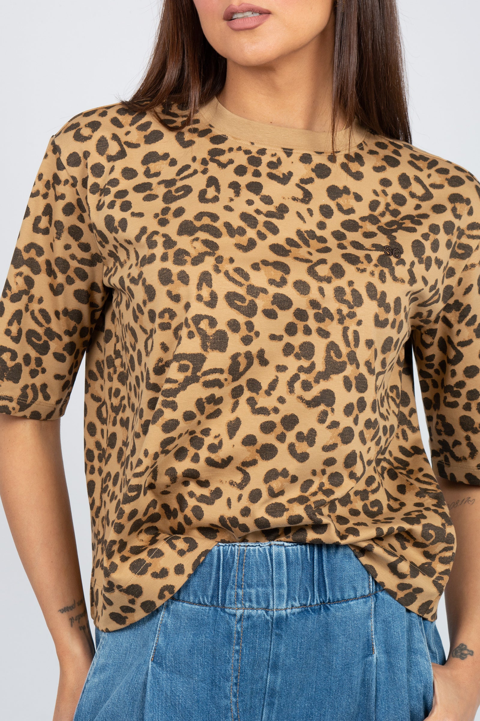 t-shirt stampa macula 'neva' Y6SJ06 MAC27 SEMICOUTURE 