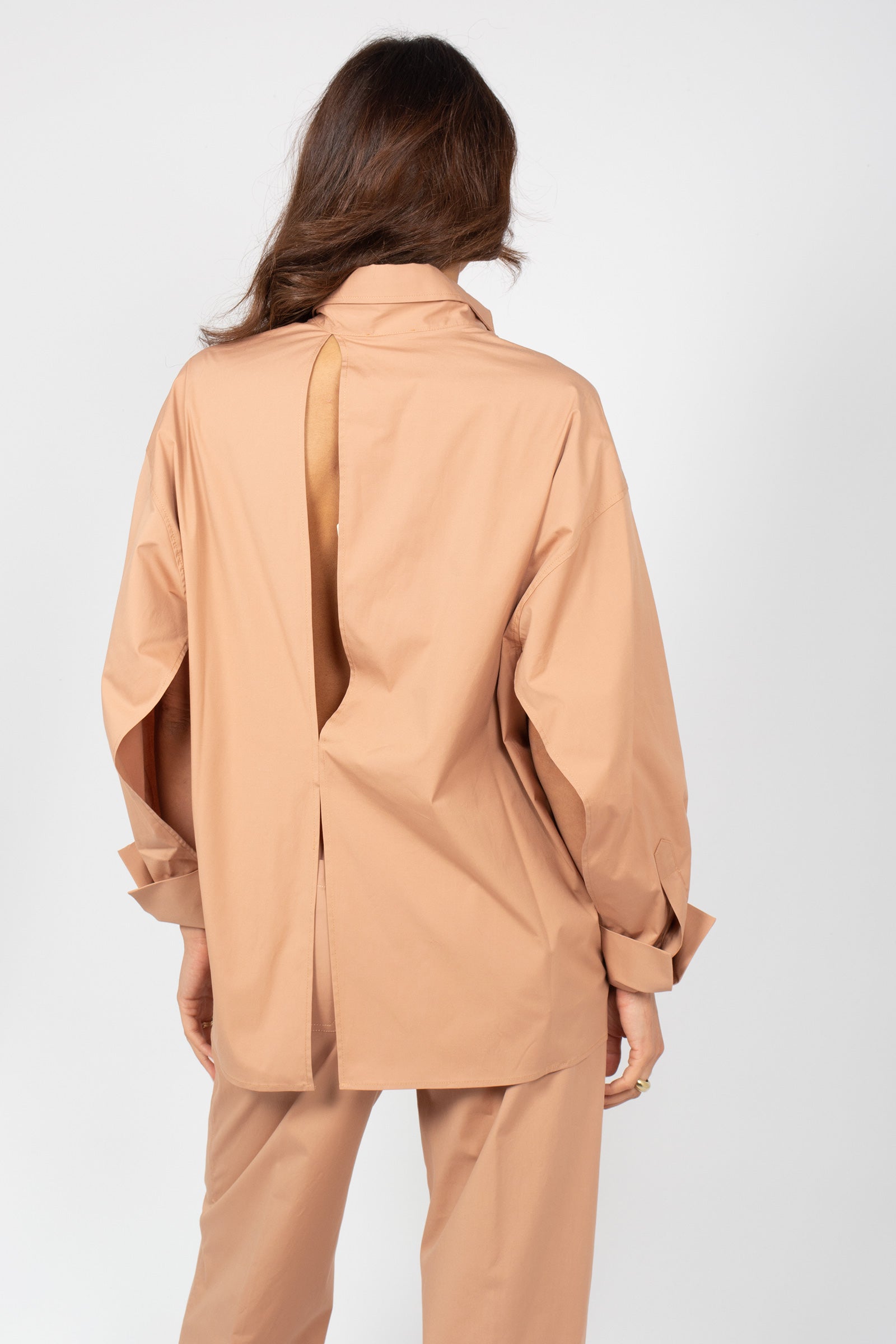 camicia oversize in cotone 'almeda' Y6SK16 E34 SEMICOUTURE 