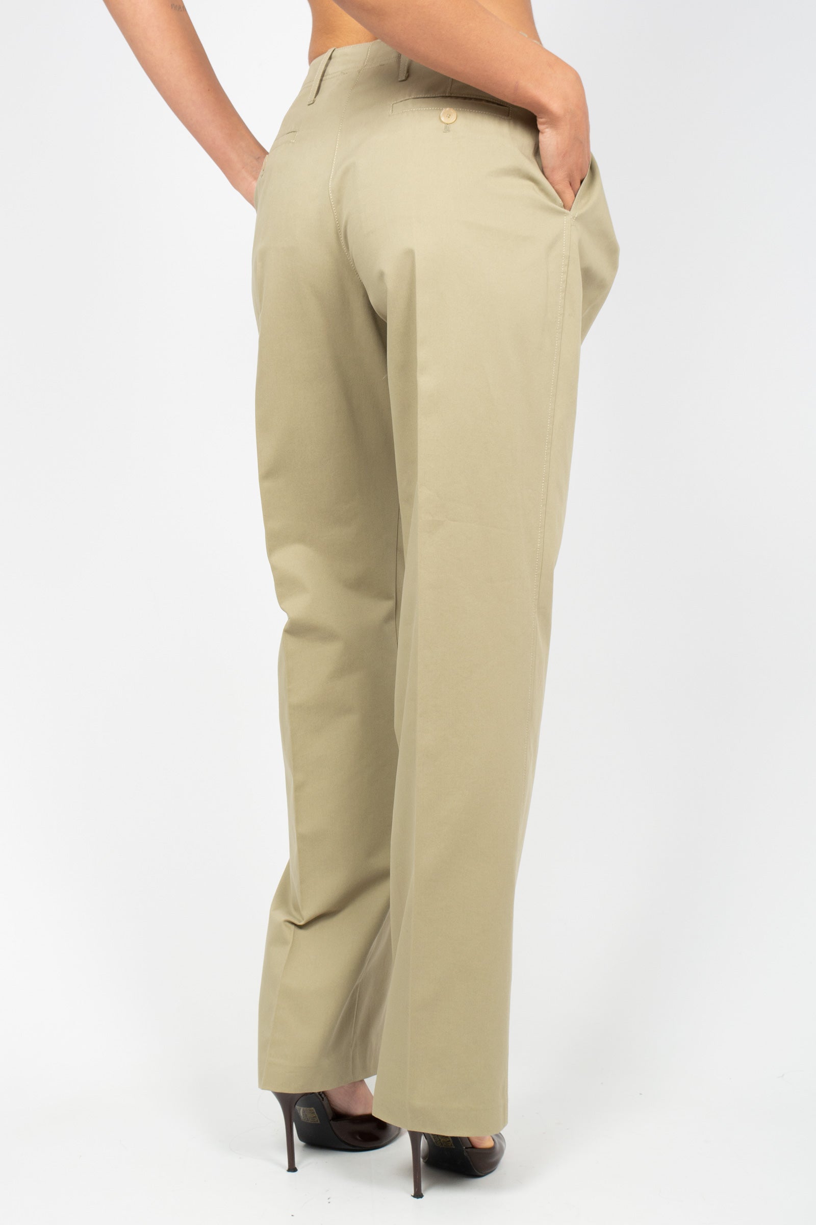pantalone ampio in cotone 'sofia' Y6SO22 T17 SEMICOUTURE 
