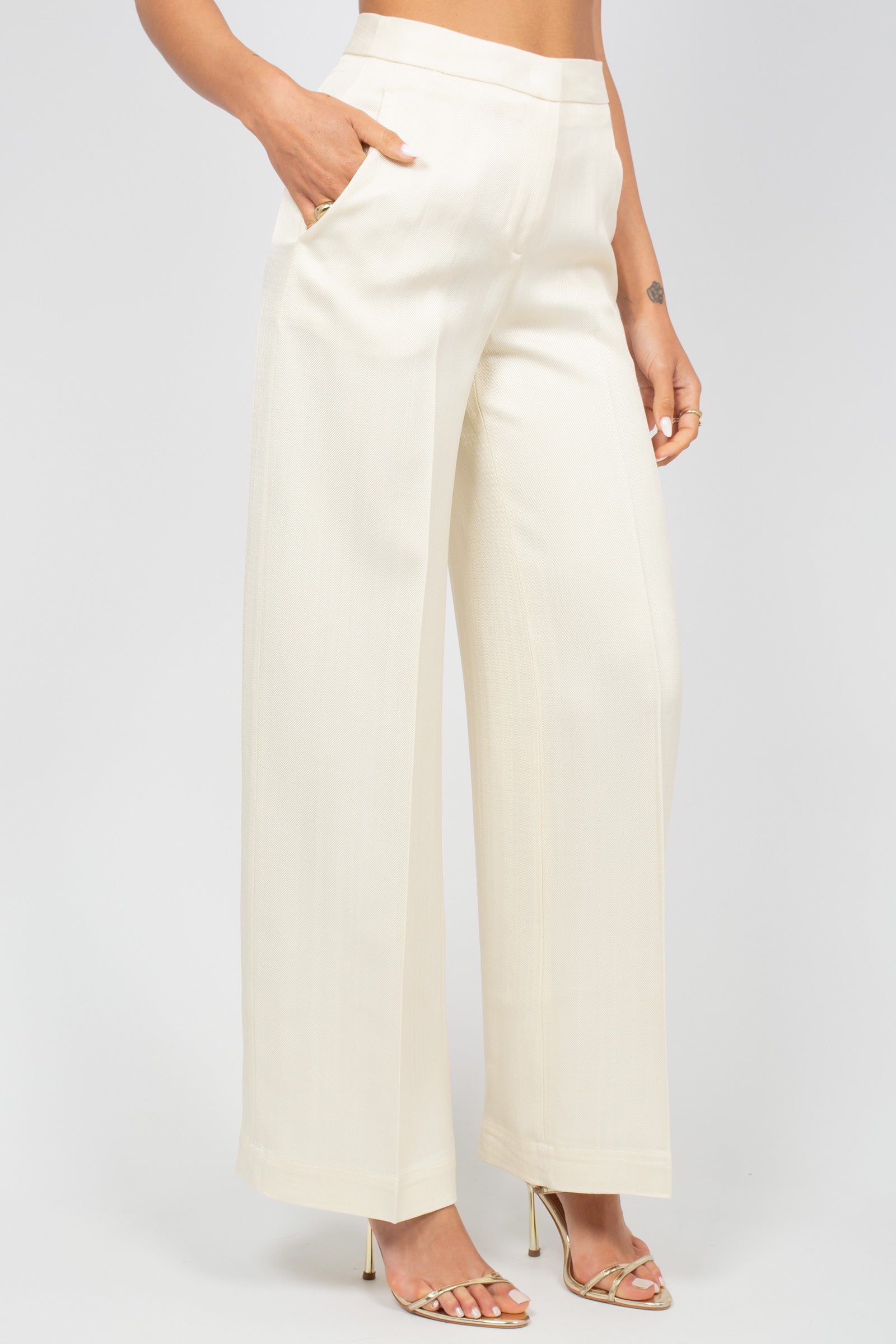 pantalone in viscosa 'marlee' Y6SQ06 A38 SEMICOUTURE 