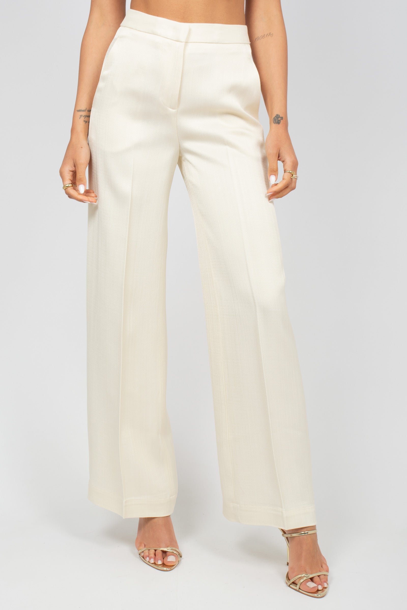 pantalone in viscosa 'marlee' Y6SQ06 A38 SEMICOUTURE 
