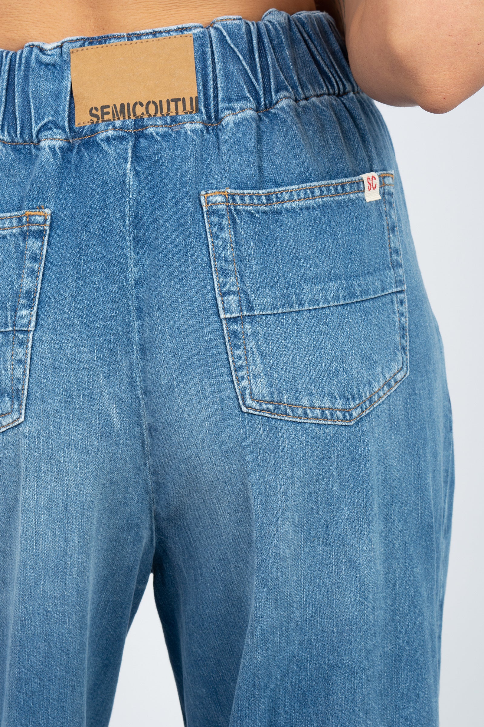denim in cotone light 'jimmy' Y6SY15 JNS37 SEMICOUTURE 