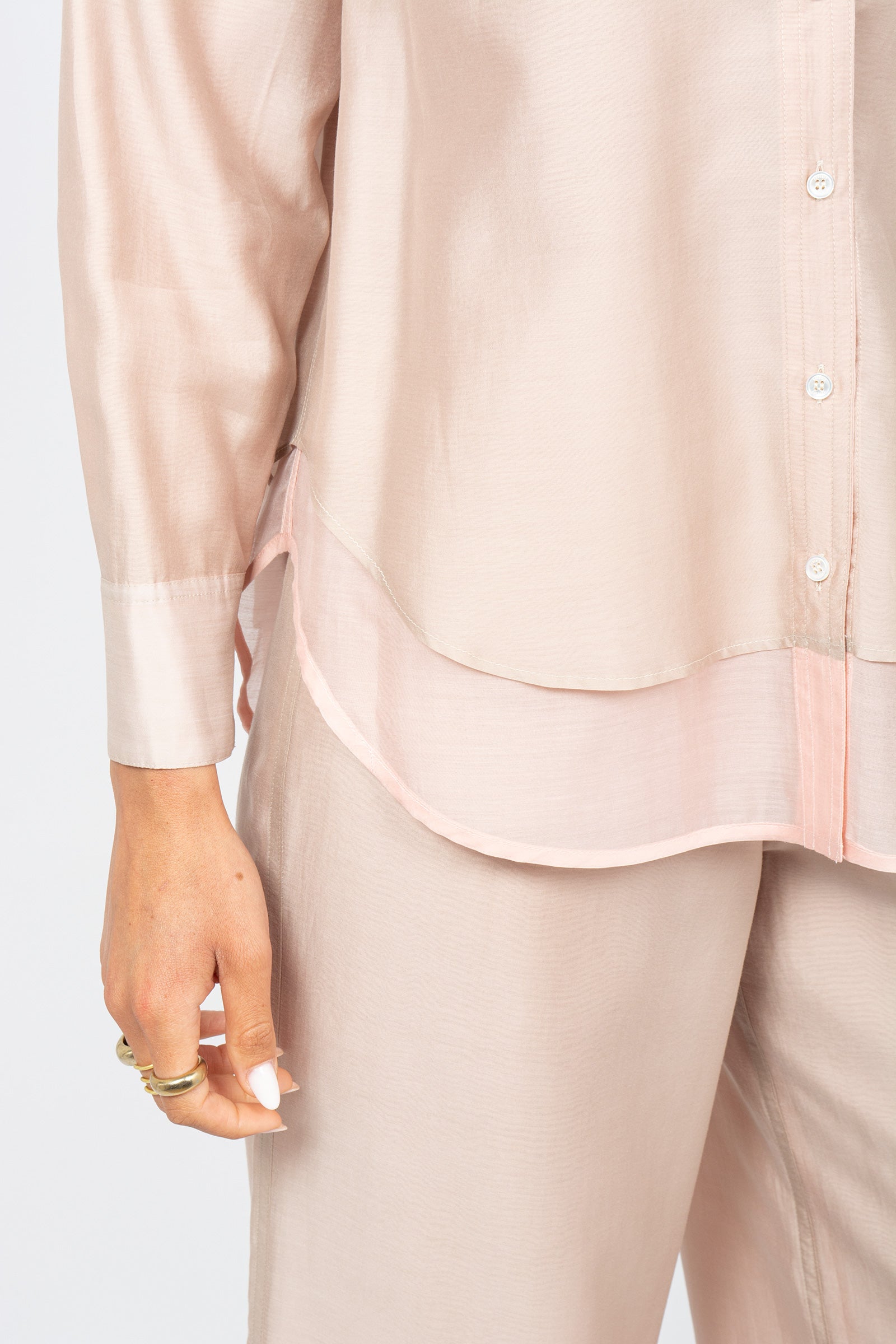 camicia doppiata in lyocell CA1506460237 012 SEVENTY 
