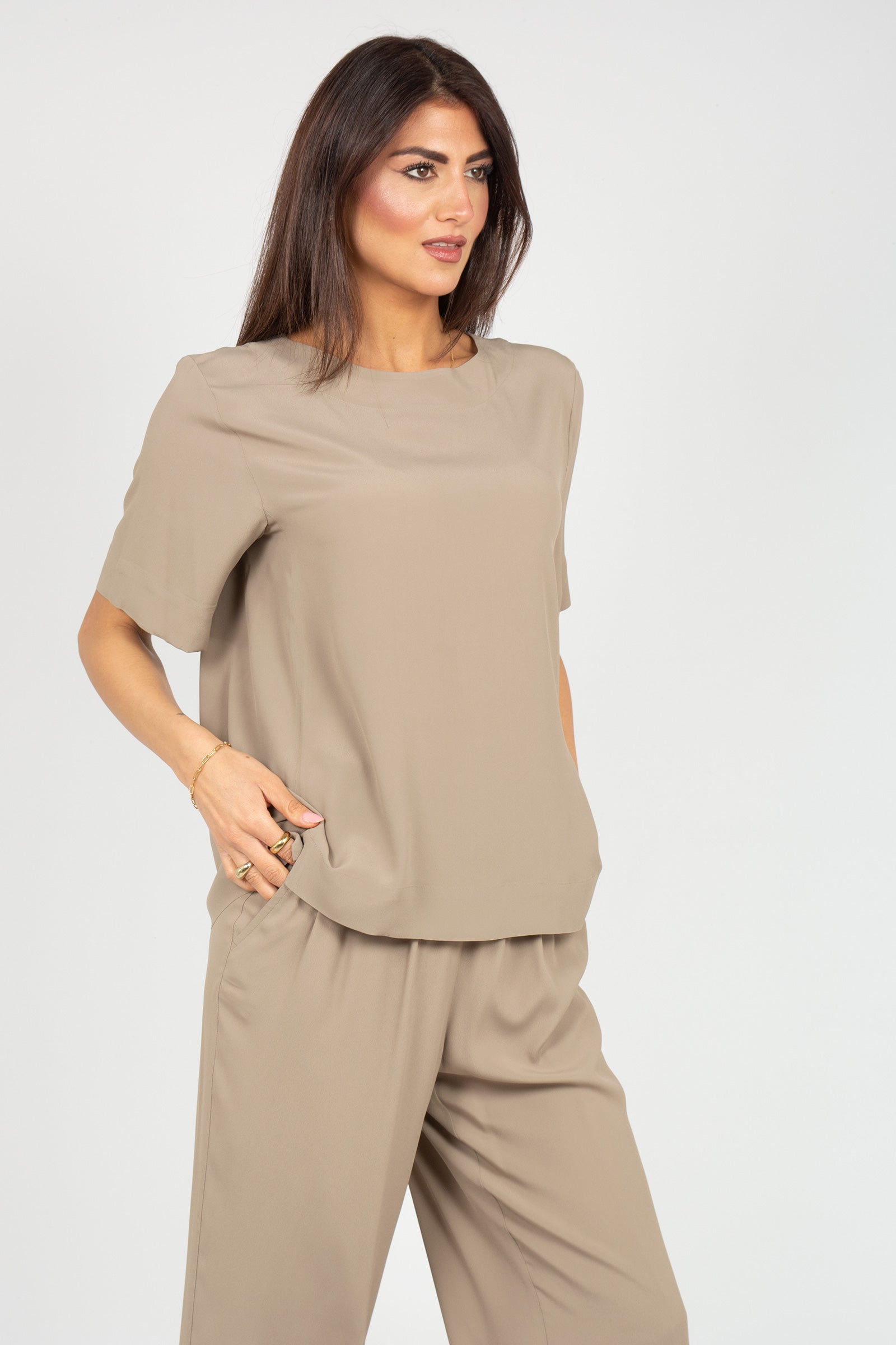 camicia in crepe di misto seta CA1526460090 044 SEVENTY 