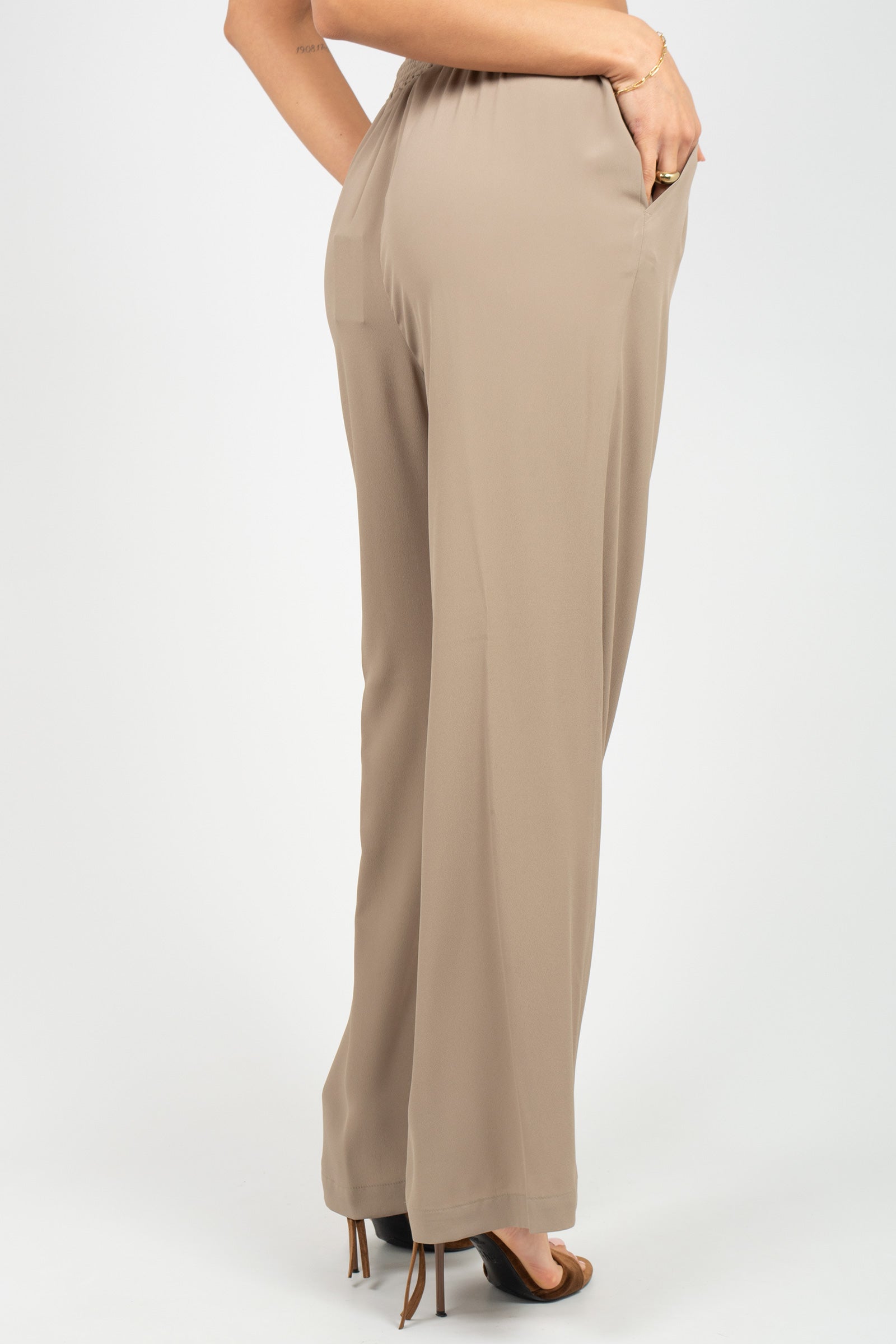 pantalone in crepe di misto seta PT1356460090 044 SEVENTY 