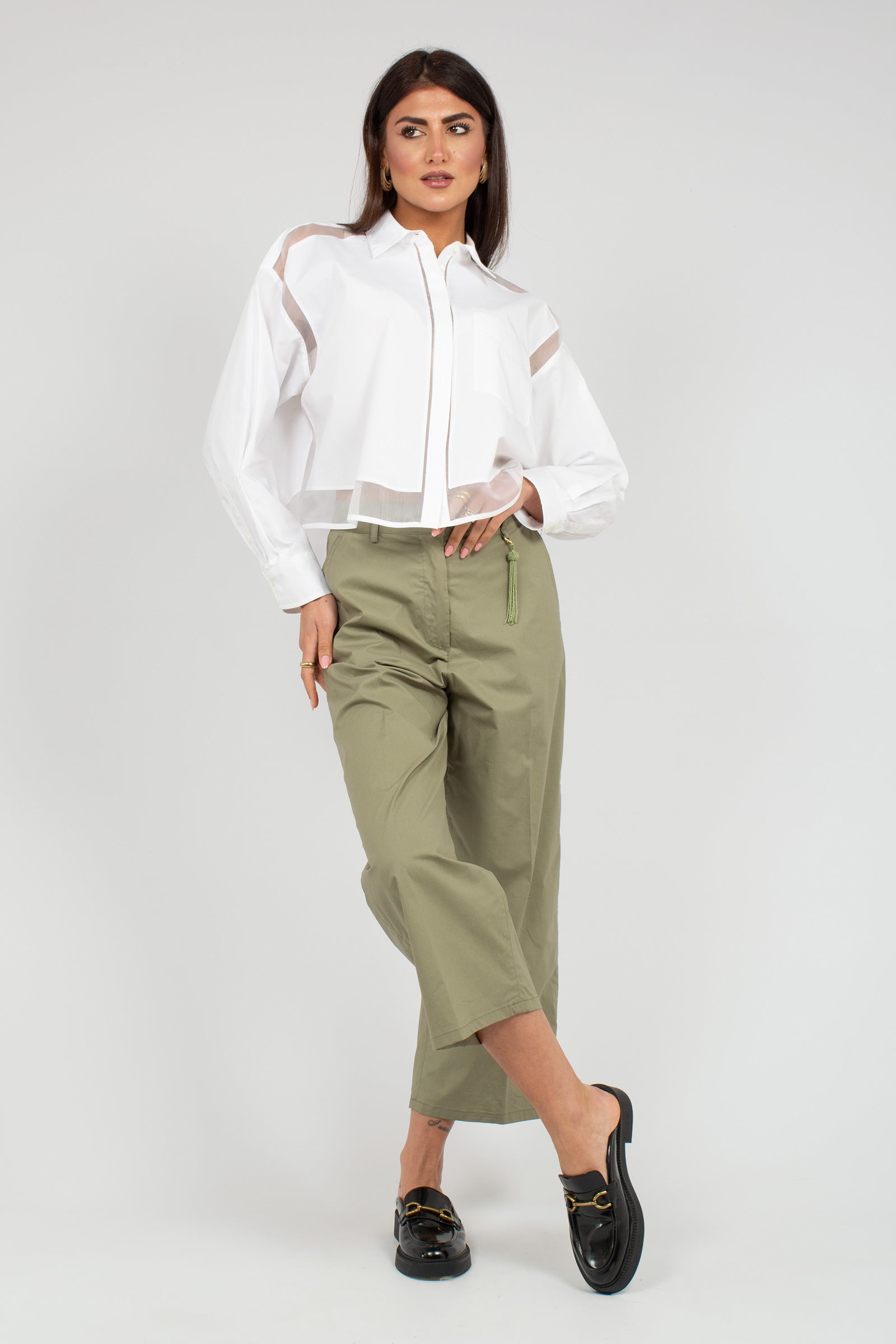 pantalone in popeline di cotone PT139920220654 073 SEVENTY 
