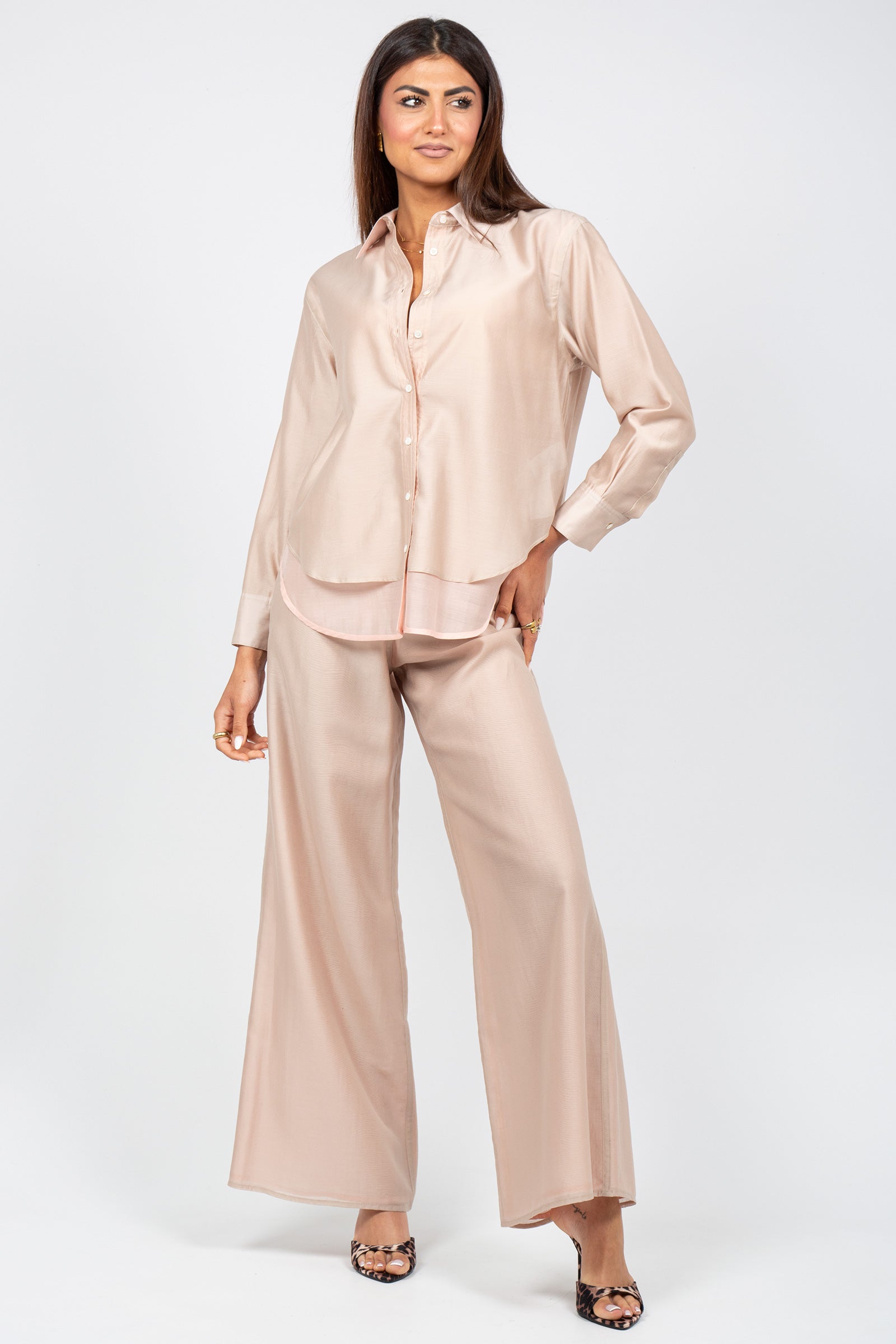 pantalone doppiato in lyocell PT140375460237 012 SEVENTY 