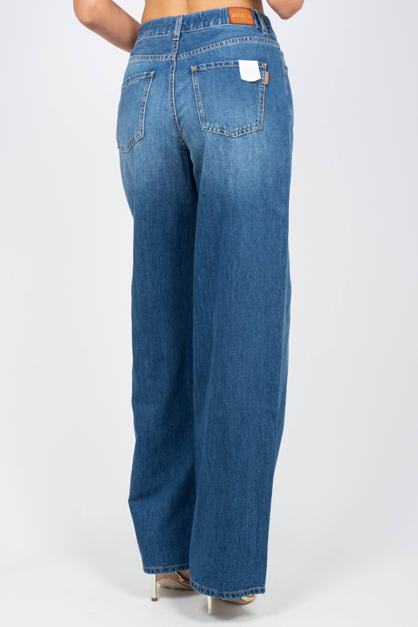 denim in cotone e lino 'carmen' CARMEN2412D0059 QB SIVIGLIA 