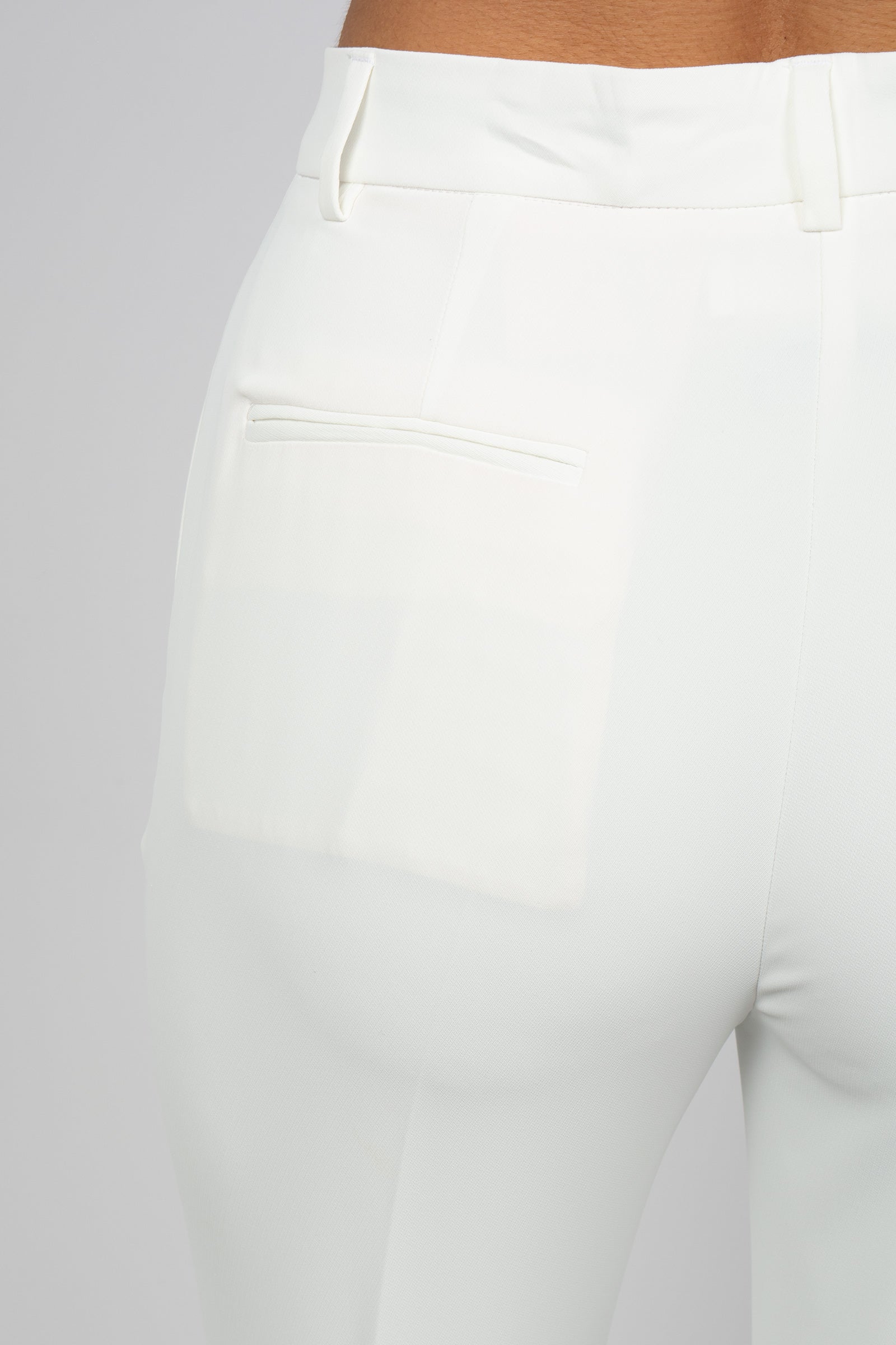 pantalone in cadis M1AB0002 WHITE SOLOTRE 