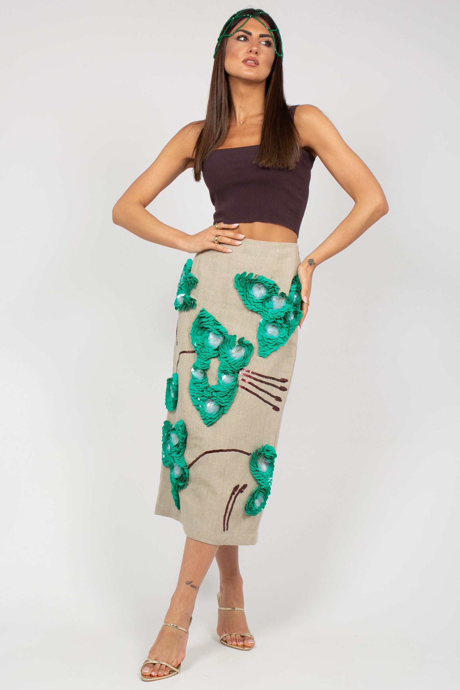 top in misto cotone M3AB0029 MORO SOLOTRE 