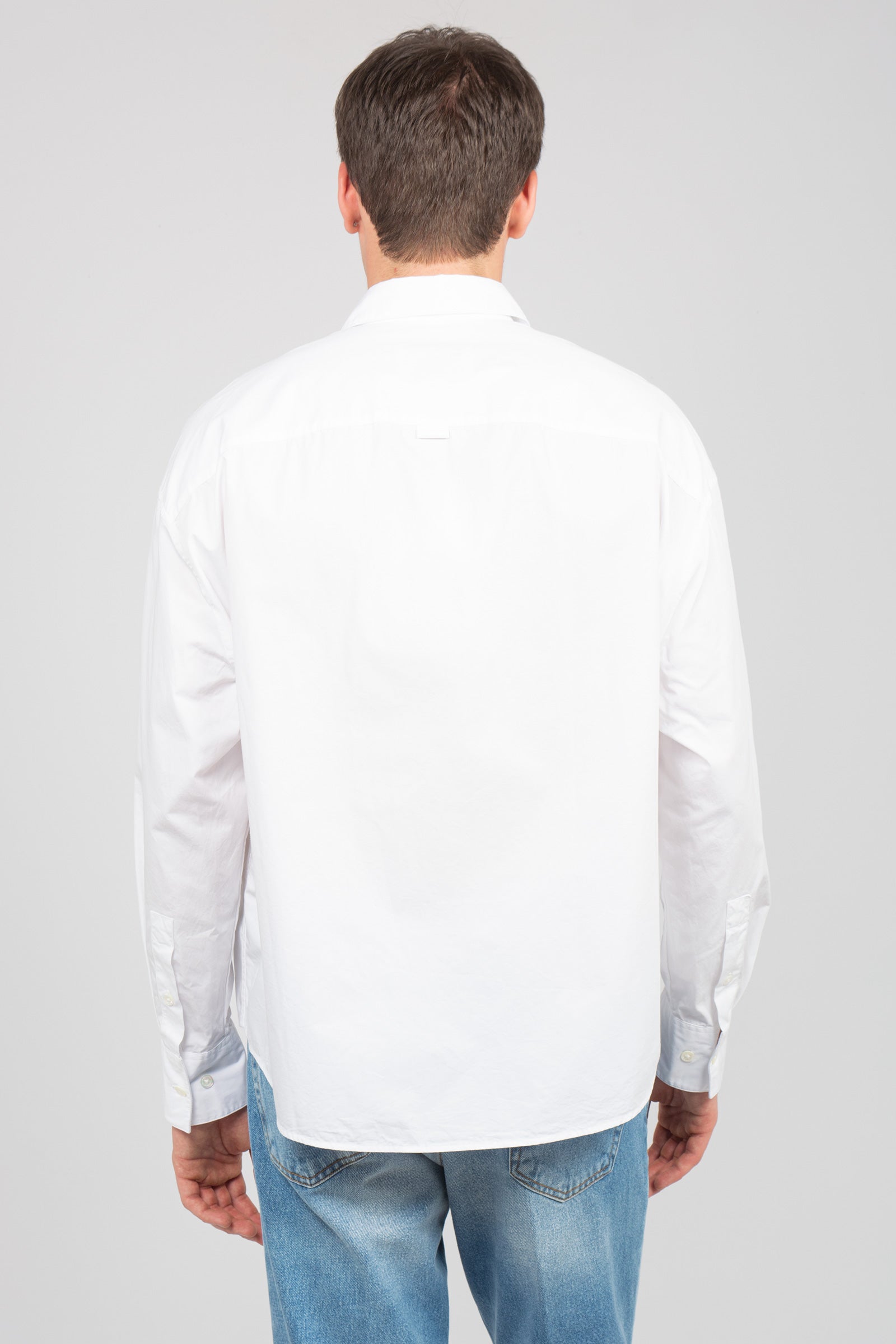 camicia oversize in popeline di cotone 747474 WHITE STUDIO SEIDENSTICKER 