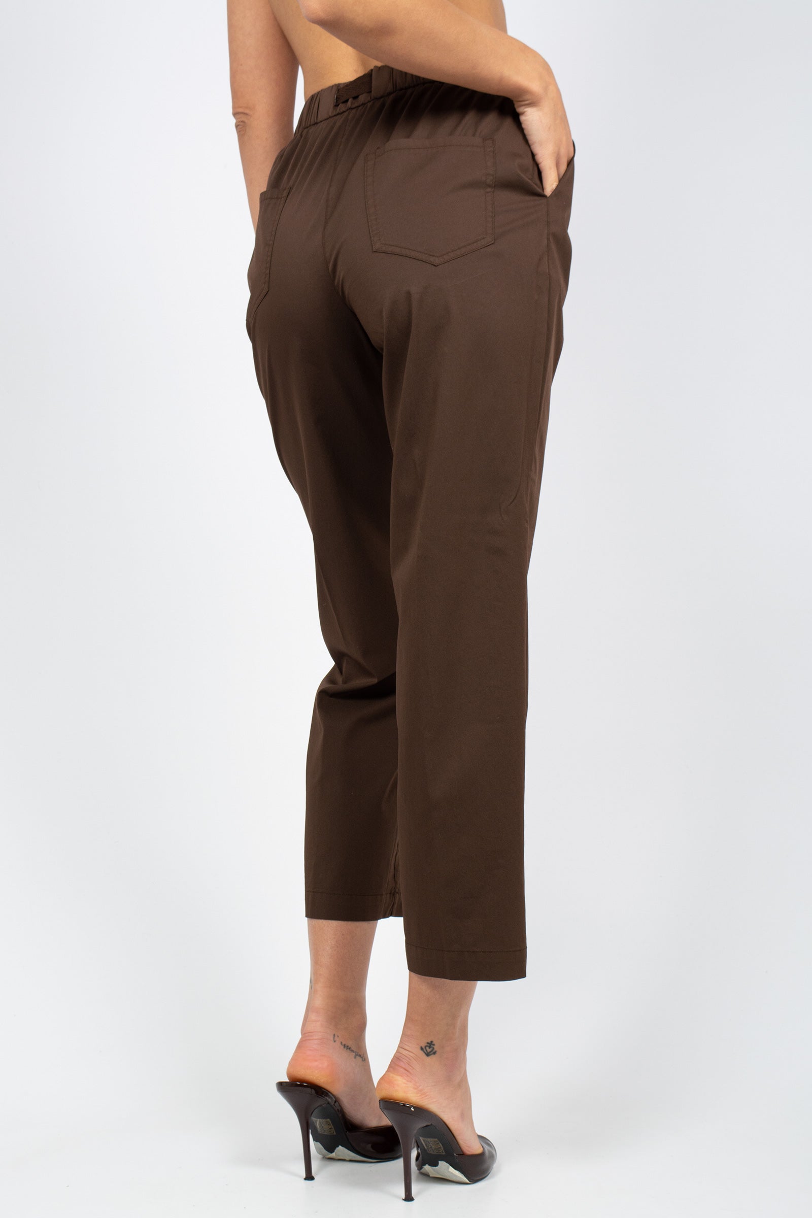 pantalone in misto cotone P26M700LJ CACAO VIA MASINI 80 