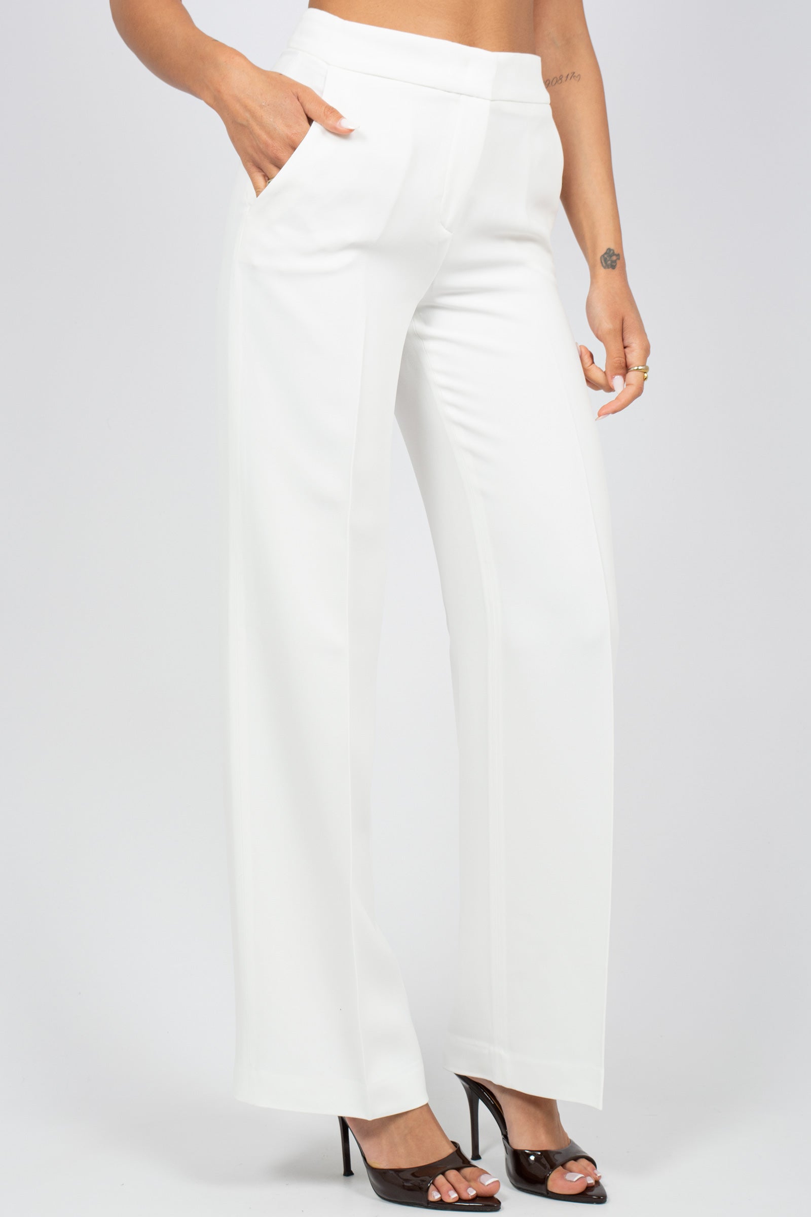 pantalone in misto viscosa P26M976MB CONCHIGLIA VIA MASINI 80 