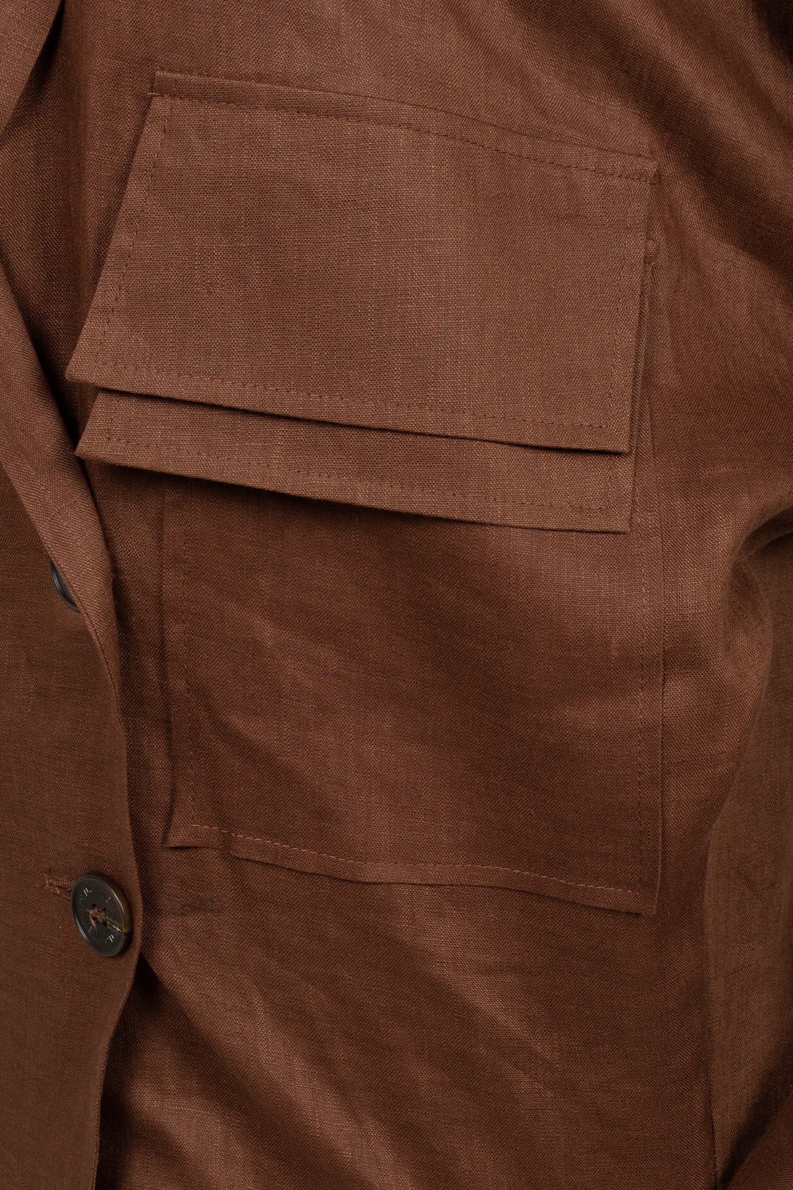 giacca oversize in lino S26JK11 BN25 WEILI ZHENG 
