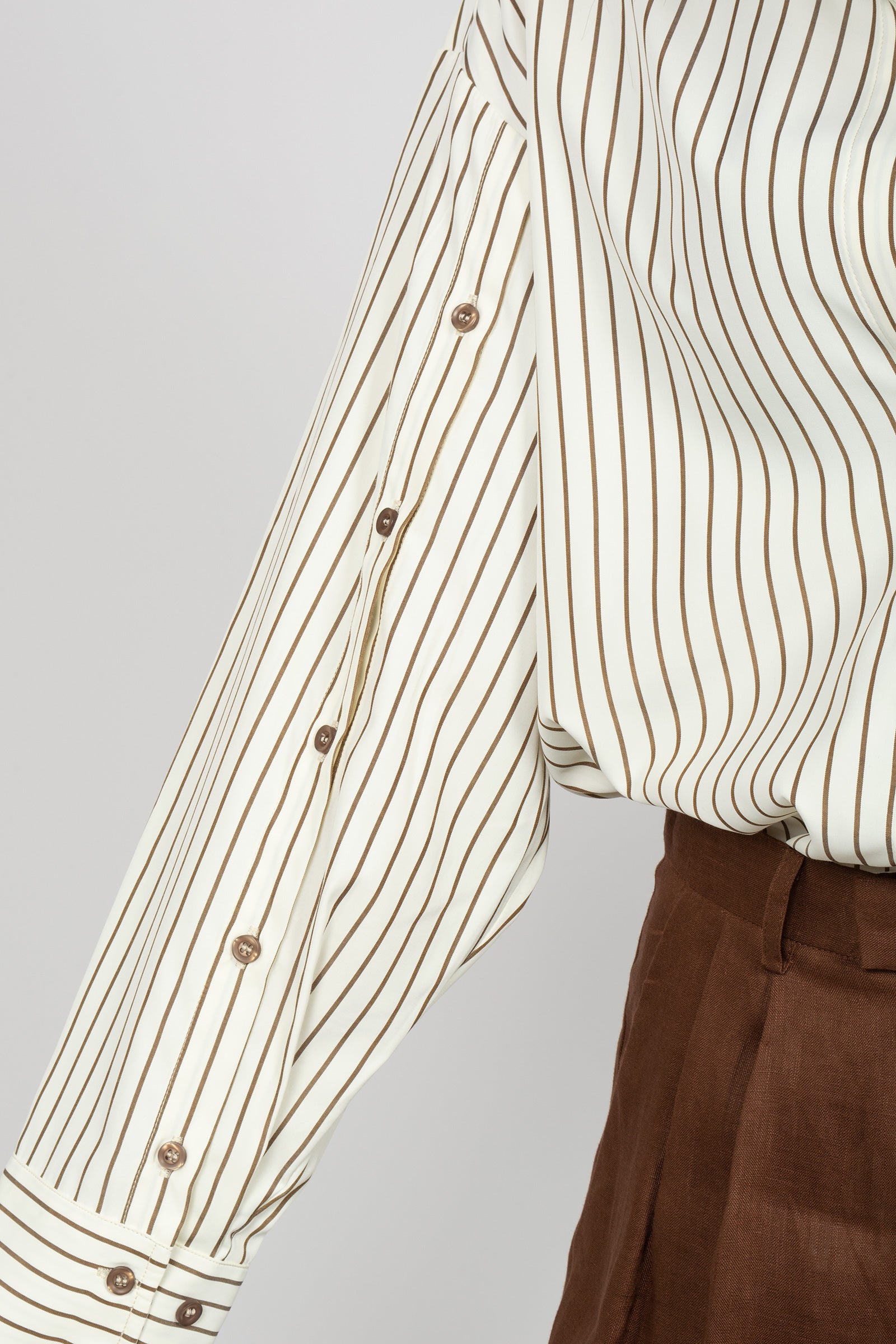 camicia in popeline a righe S26SL12 ST07 WEILI ZHENG 