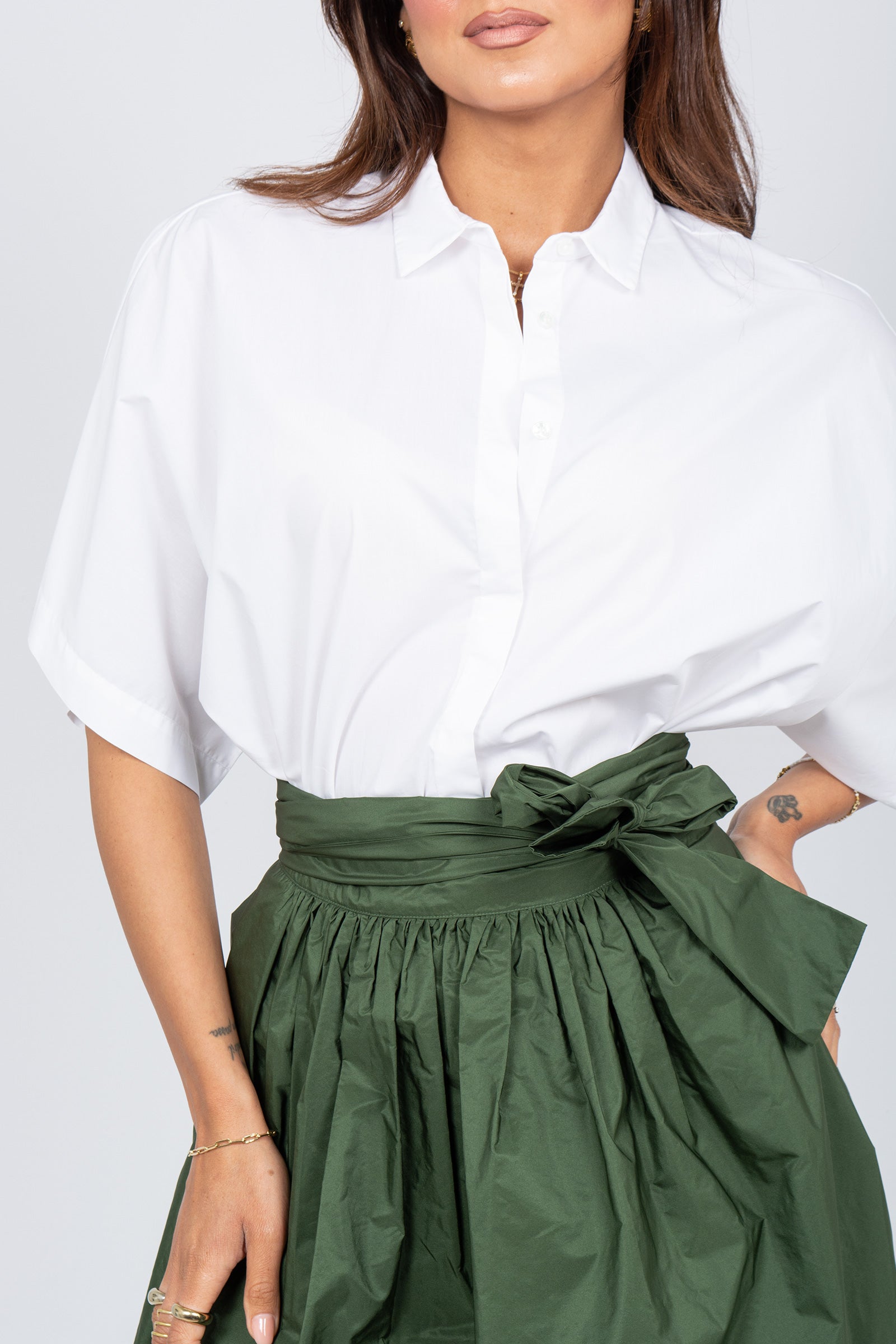 camicia oversize in cotone WH1213 0002 YC MILANO 