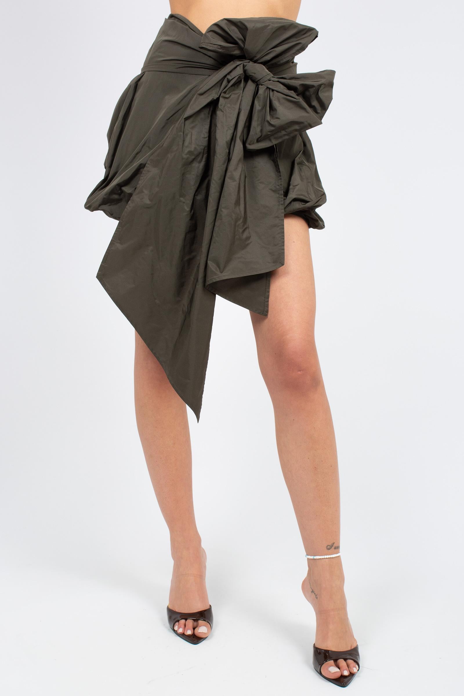 gonna in taffeta con nodo 'mary' P6SP02 S92 ERIKA CAVALLINI 