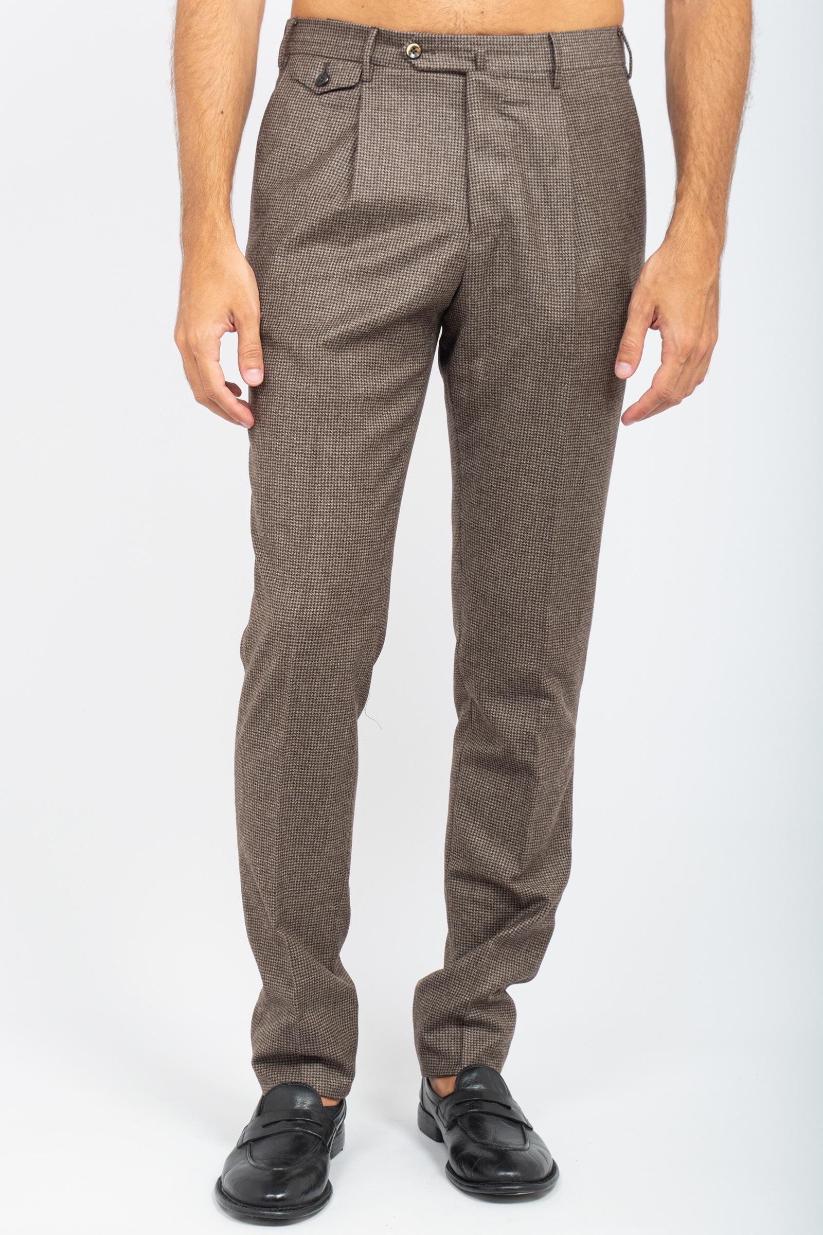pantalone in lana check 'gentlemen' COGF11ZP0CL1 MA240150 PT TORINO 