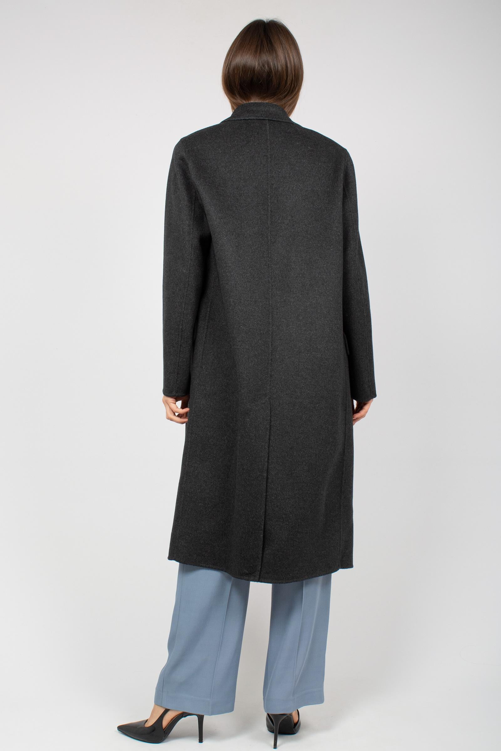 cappotto in panno di lana 'arianna' B51PDARIADOU GREY PALTO' 