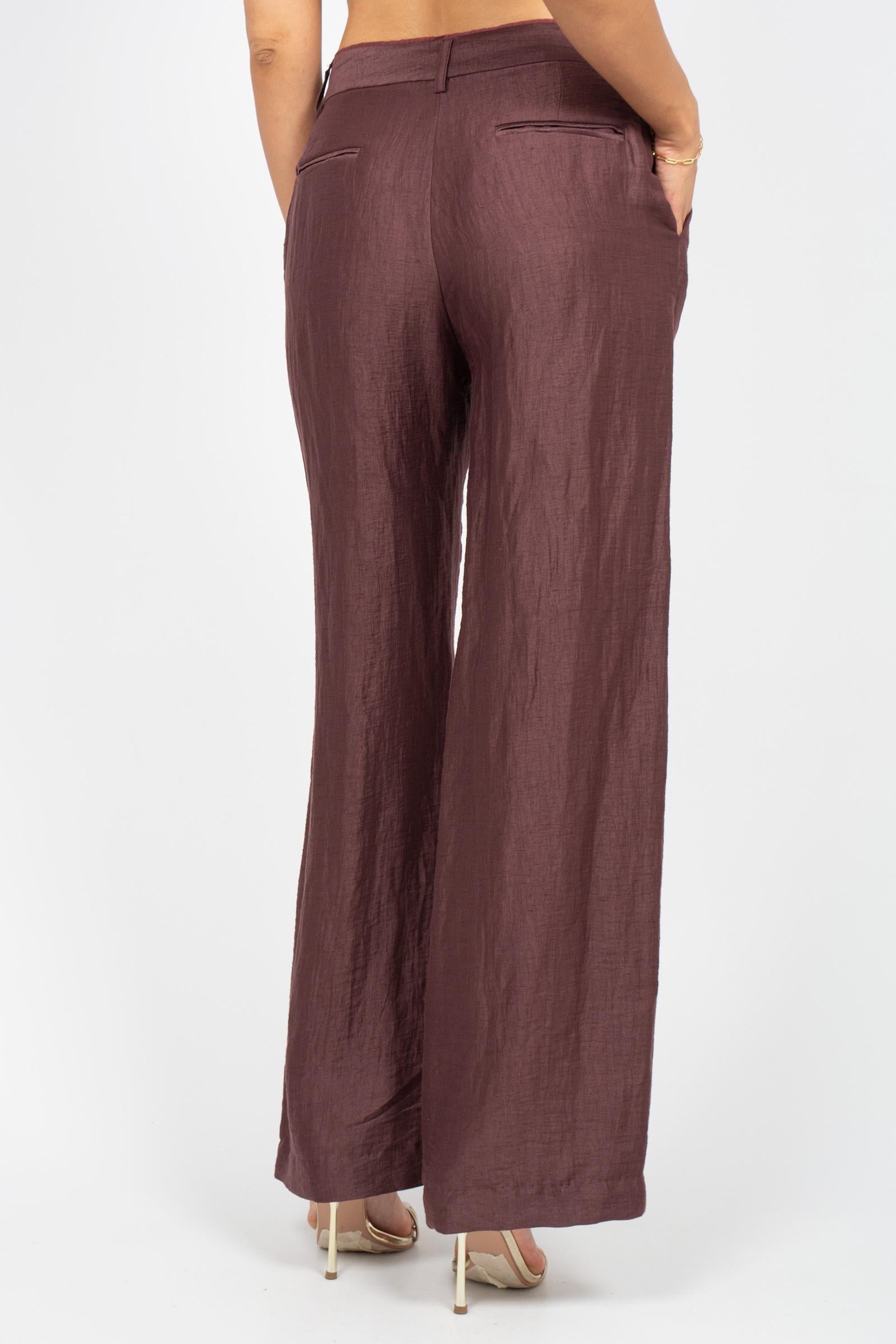 pantalone in misto lino VORT399 1369 HANAMI D'OR 