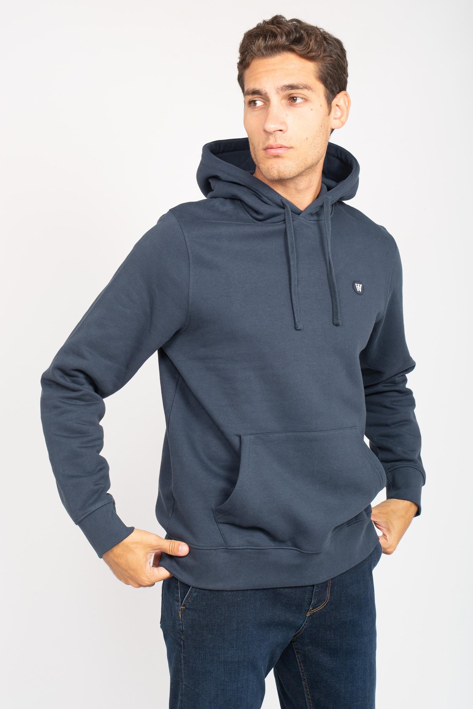 felpa con cappuccio in cotone 30251379 194009 WOOD WOOD 