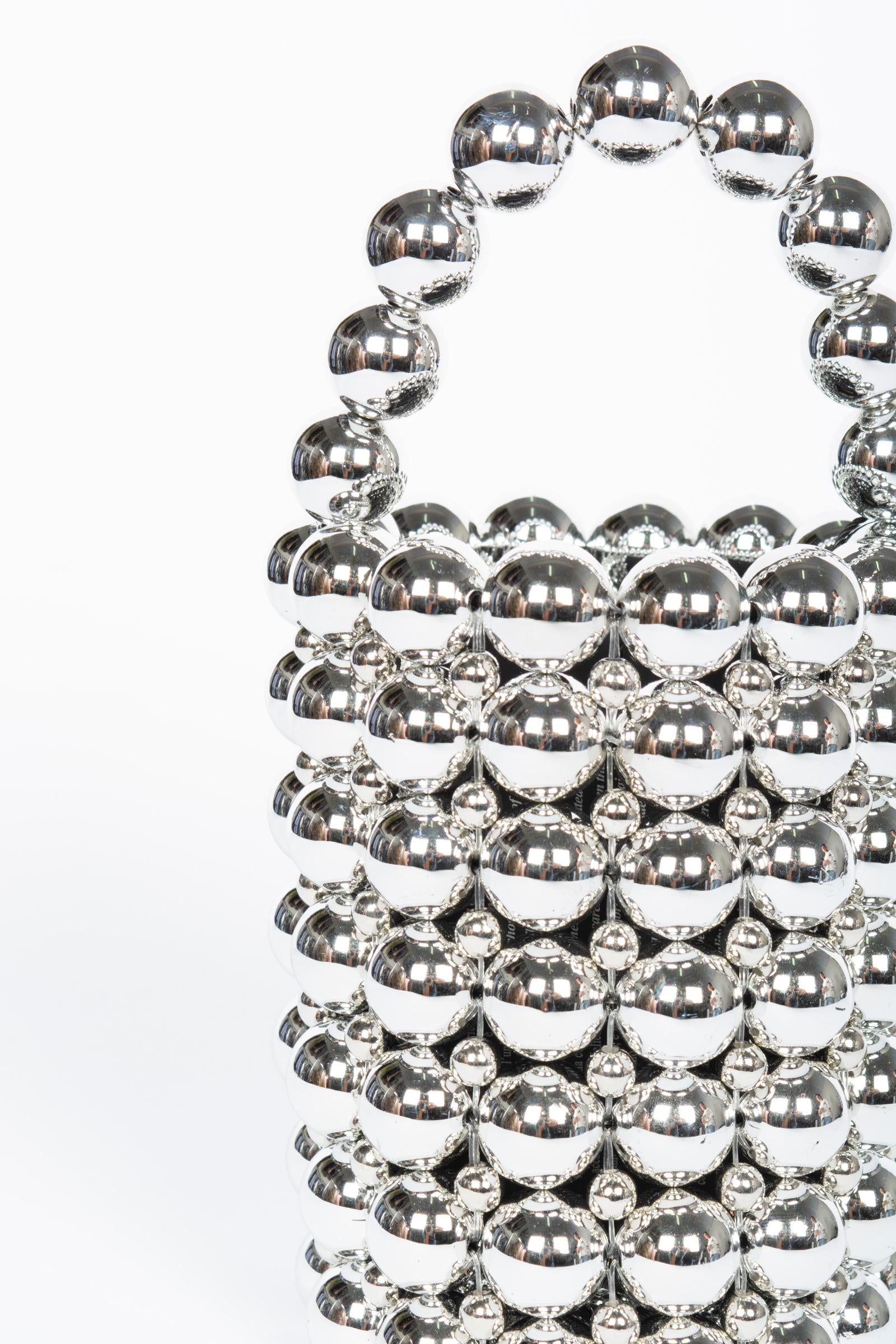 mini bucket con perle BPEARLS SILVER MIRIAM STELLA 