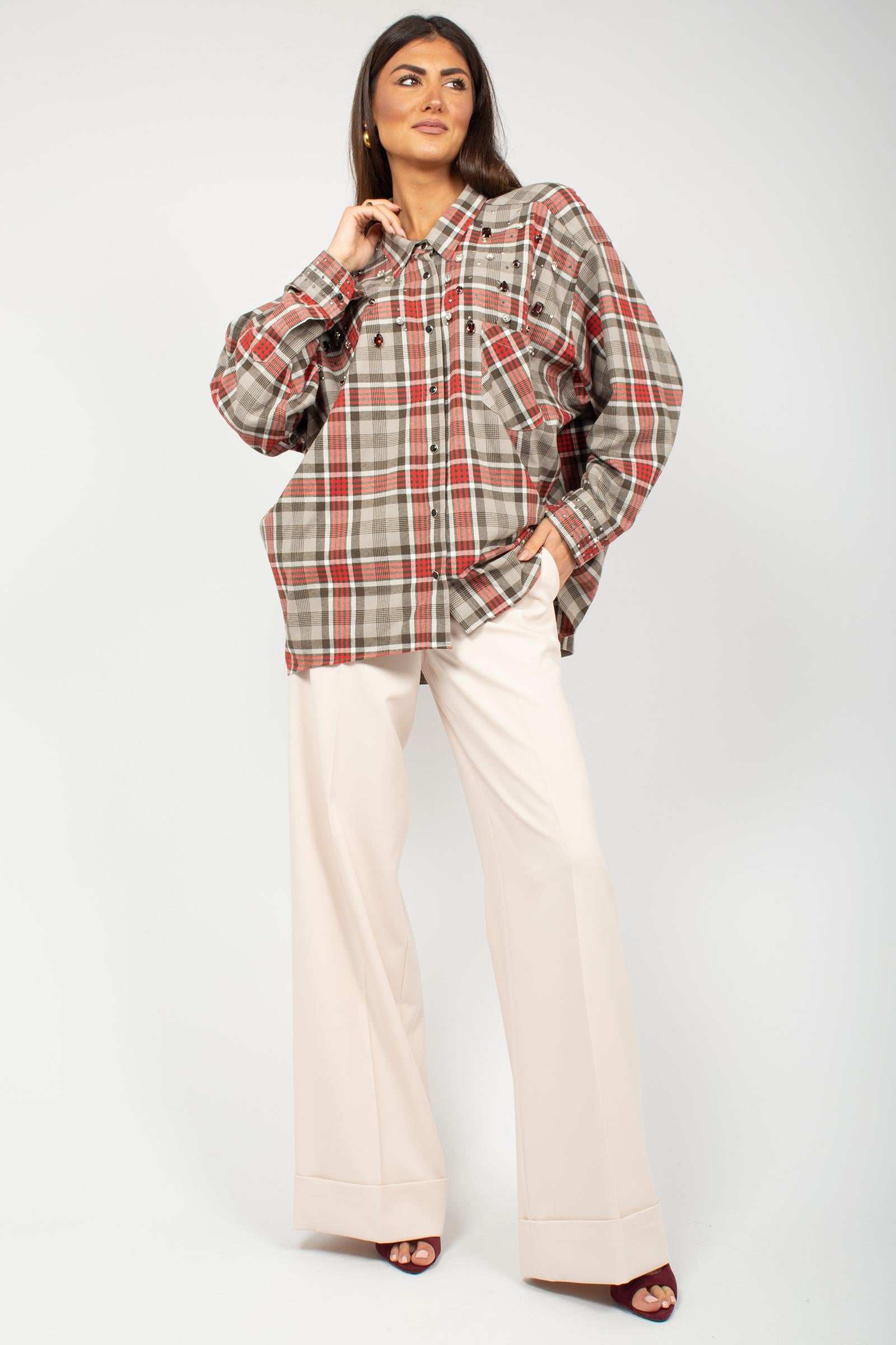 pantalone ampio in misto viscosa 61914 4 D.EXTERIOR 