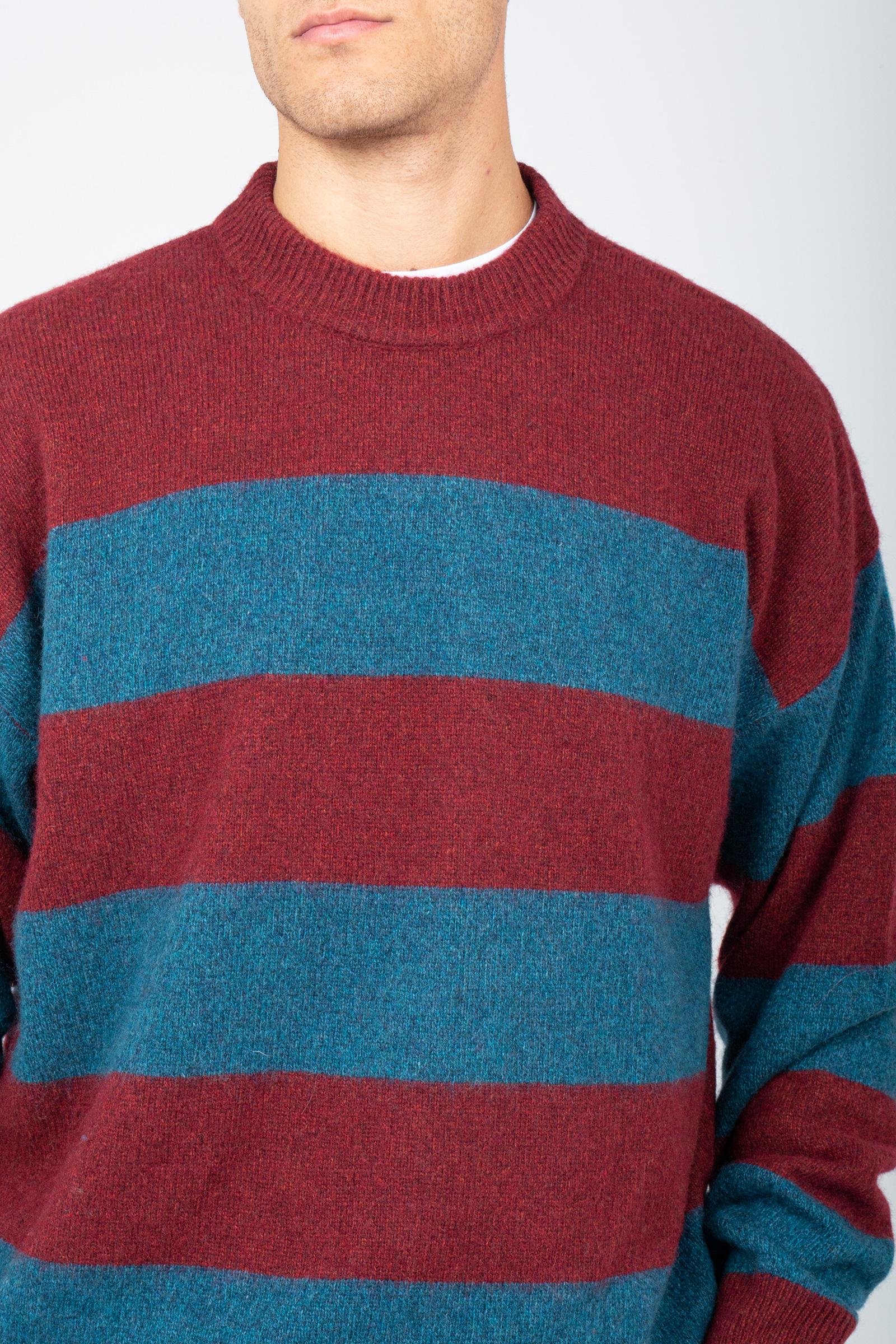 girocollo in misto lana a righe AMU058CN35XXXX C0517 AMISH 