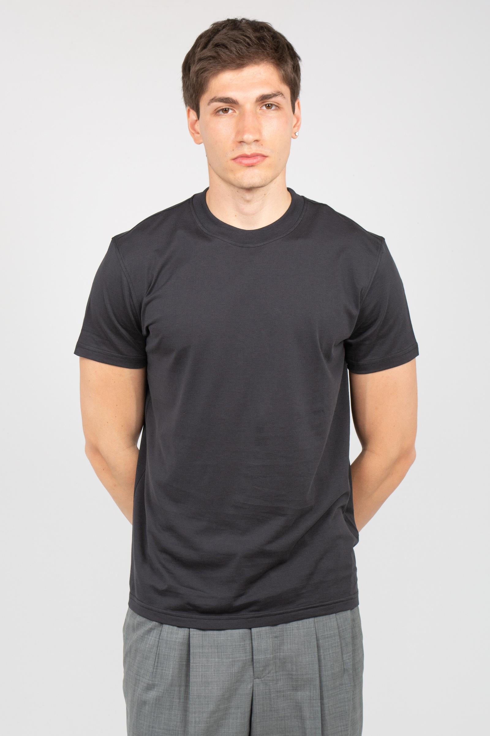 t-shirt in cotone e seta TL5STM050LEL 01CD0990 PT TORINO 
