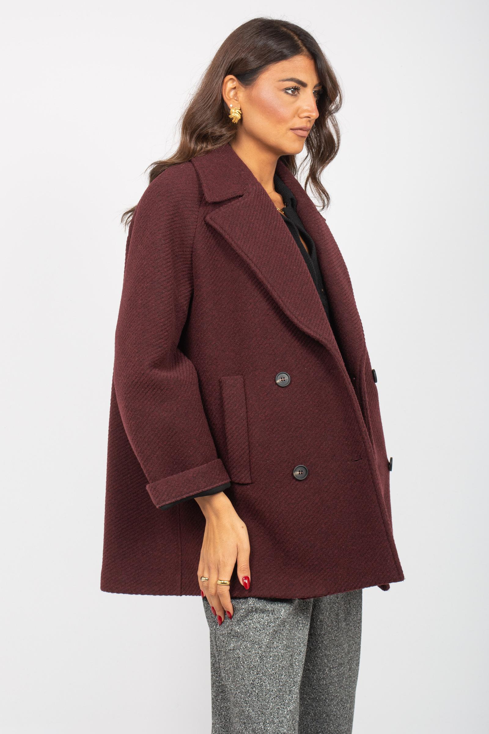 Caban in misto lana 'obliqua' 2526906018000 003 MM - MAX MARA 