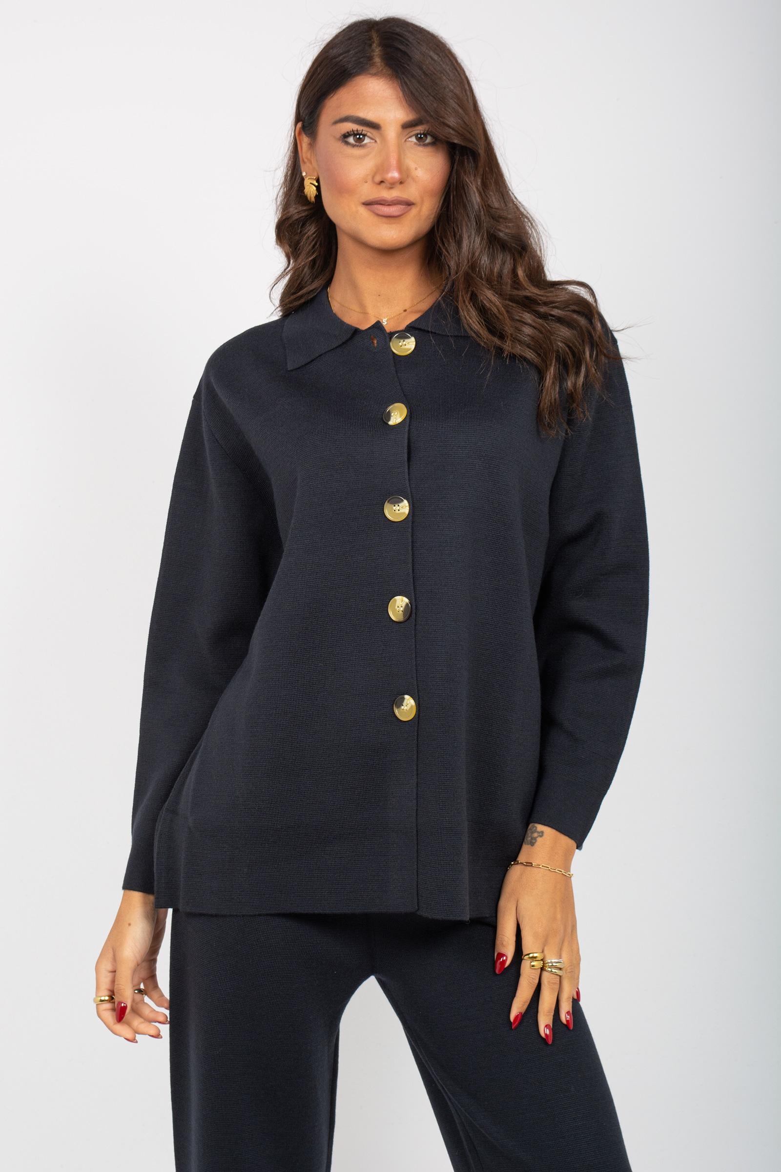 cardigan modello koreano in misto lana 255M6003 304 MAIDA MILA 