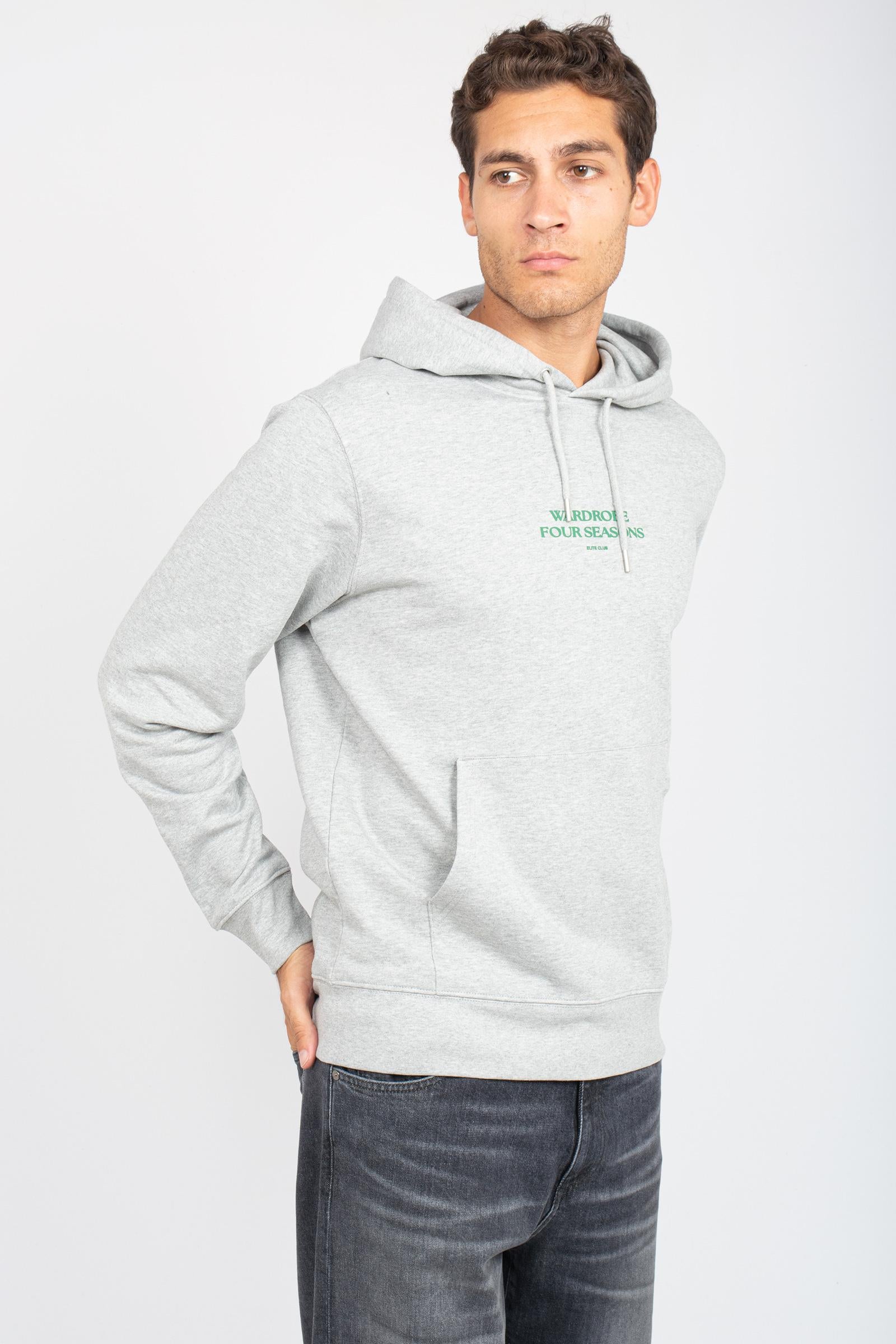 felpa con stampa in cotone HOBASIC915ROBE GRYVERDEMELA ELITE 
