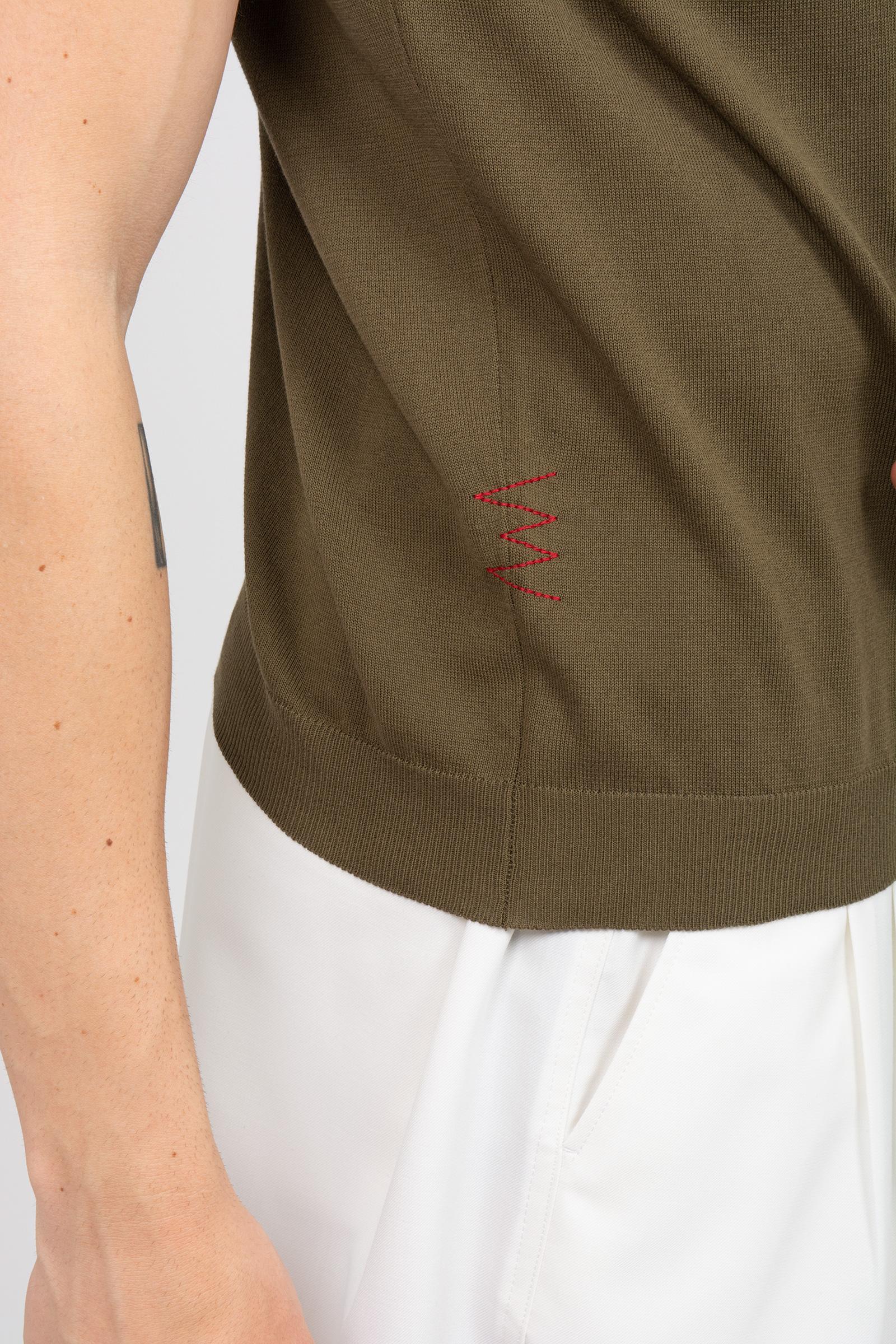 polo in cotone B9AB0051 MILITARE AMARANTO 