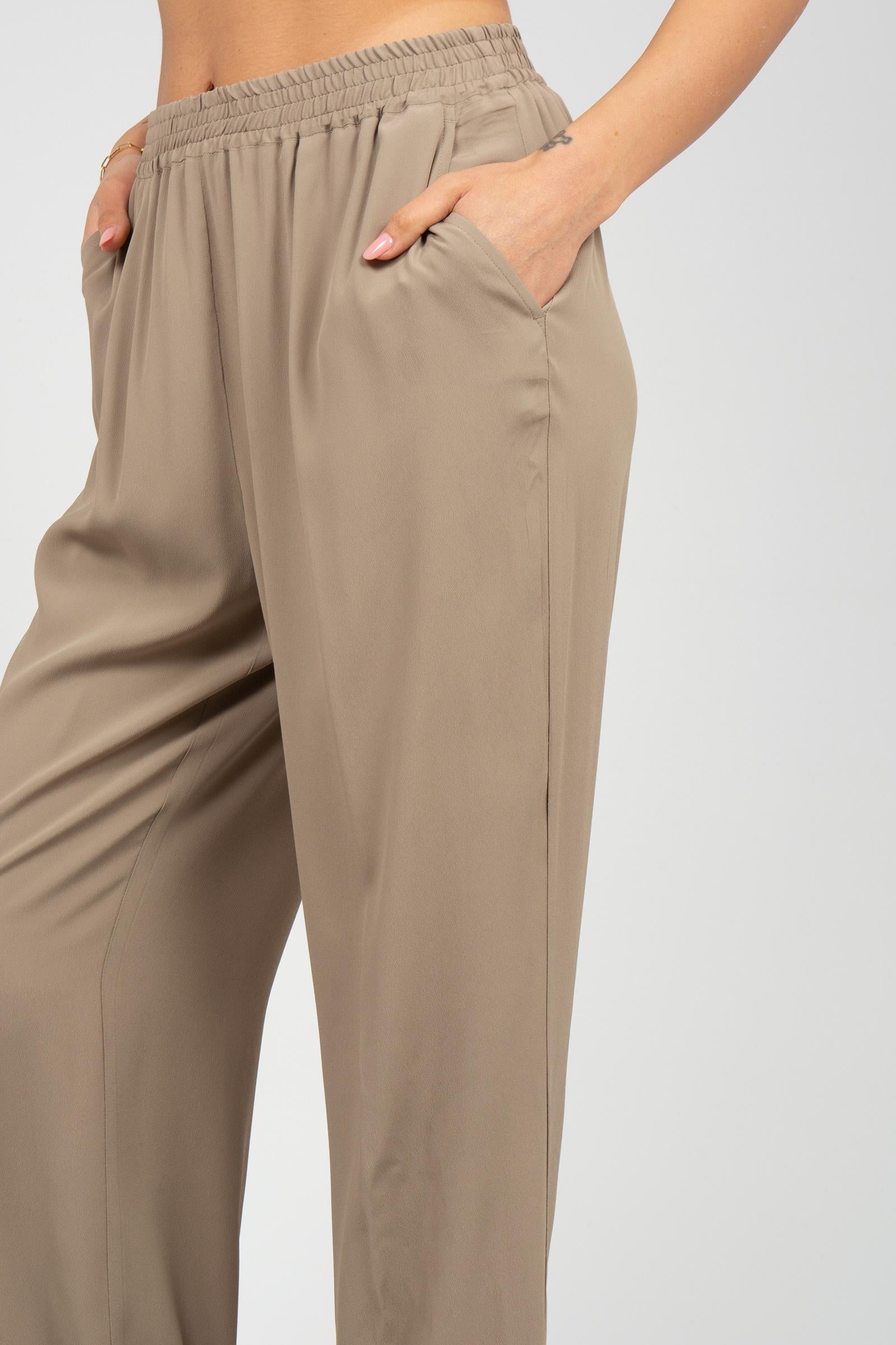 pantalone in crepe di misto seta PT1356460090 044 SEVENTY 