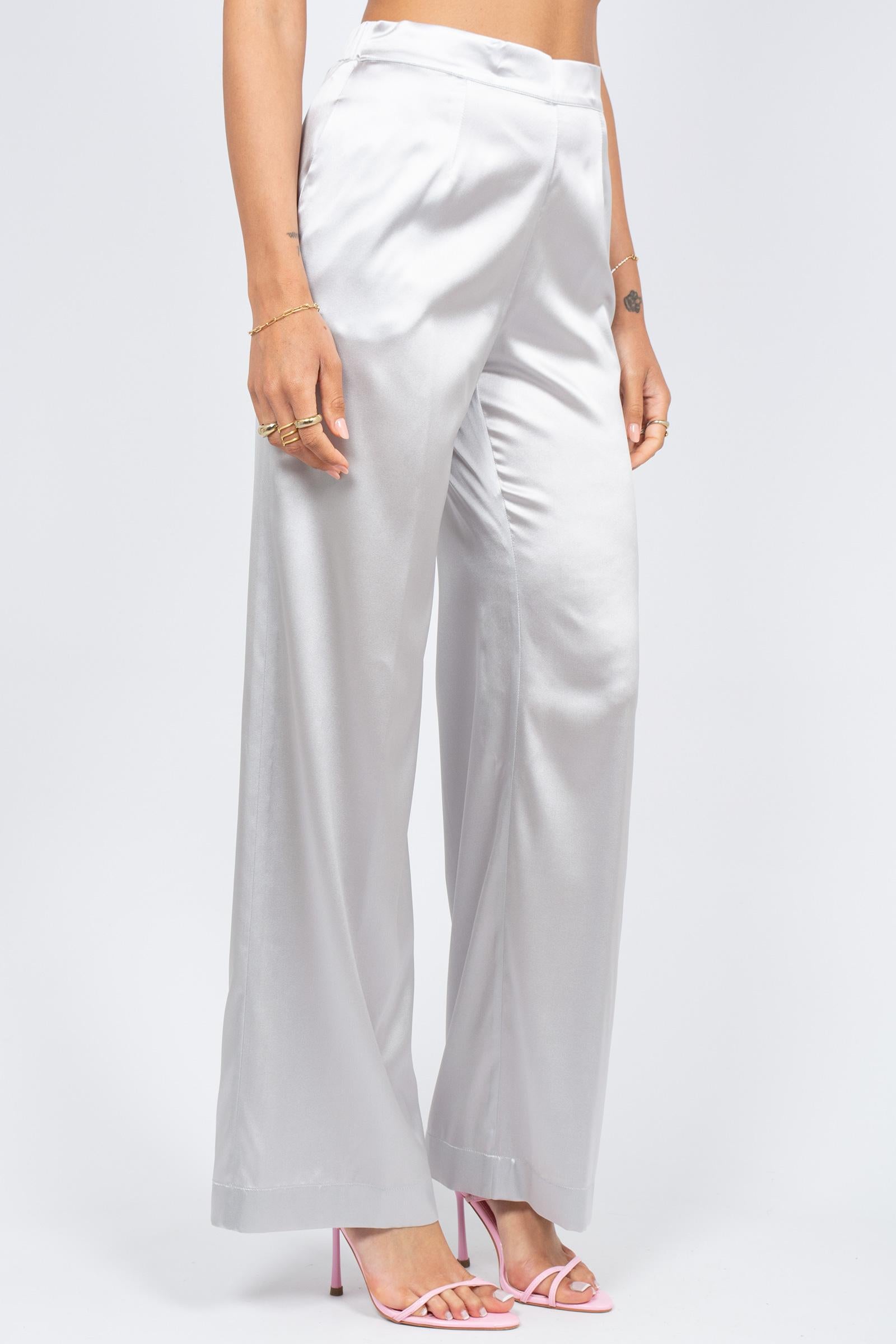 pantalone in seta stretch SS260233051 62 PUROTATTO 