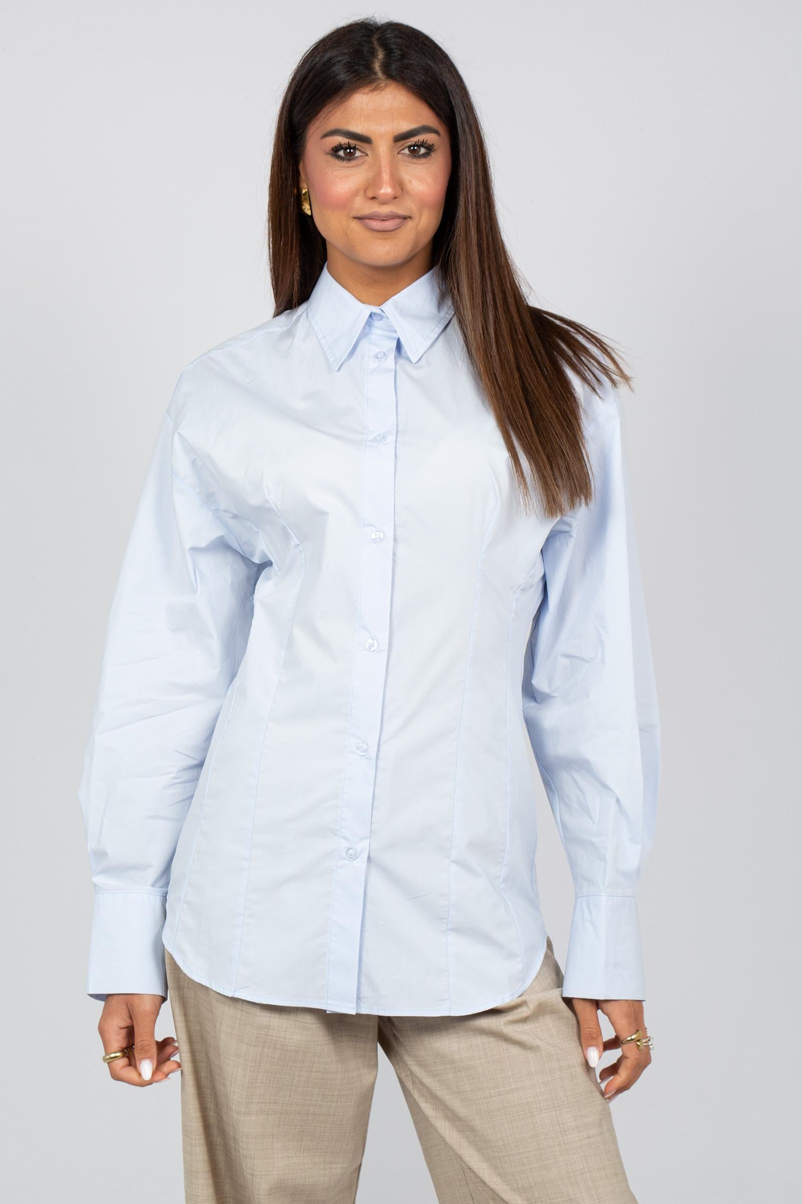 camicia in popeline con tagli PARIGIPOPELINE CELESTE JACQUEUR 