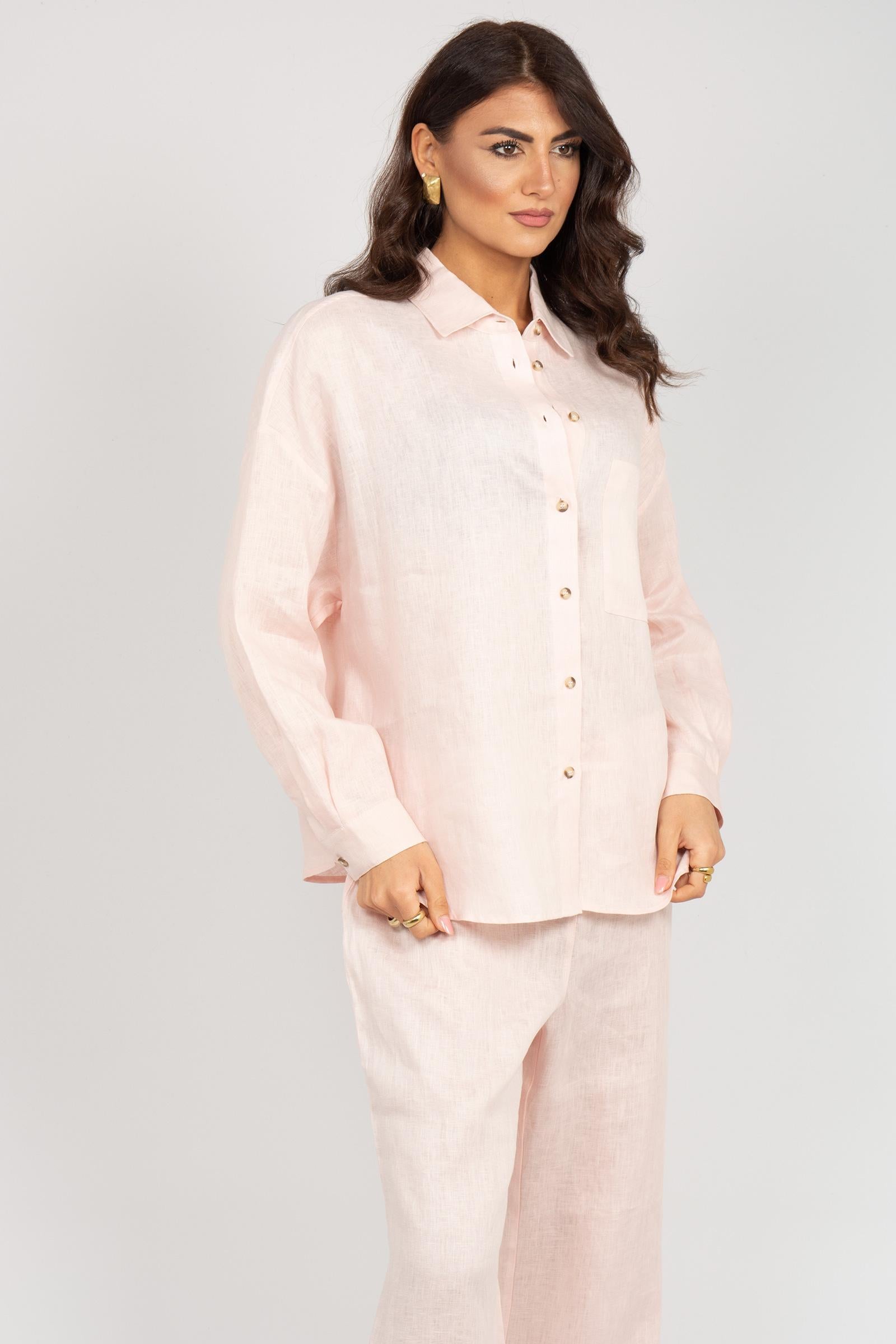 camicia in lino 5012R003101N 06 DIANA GALLESI 