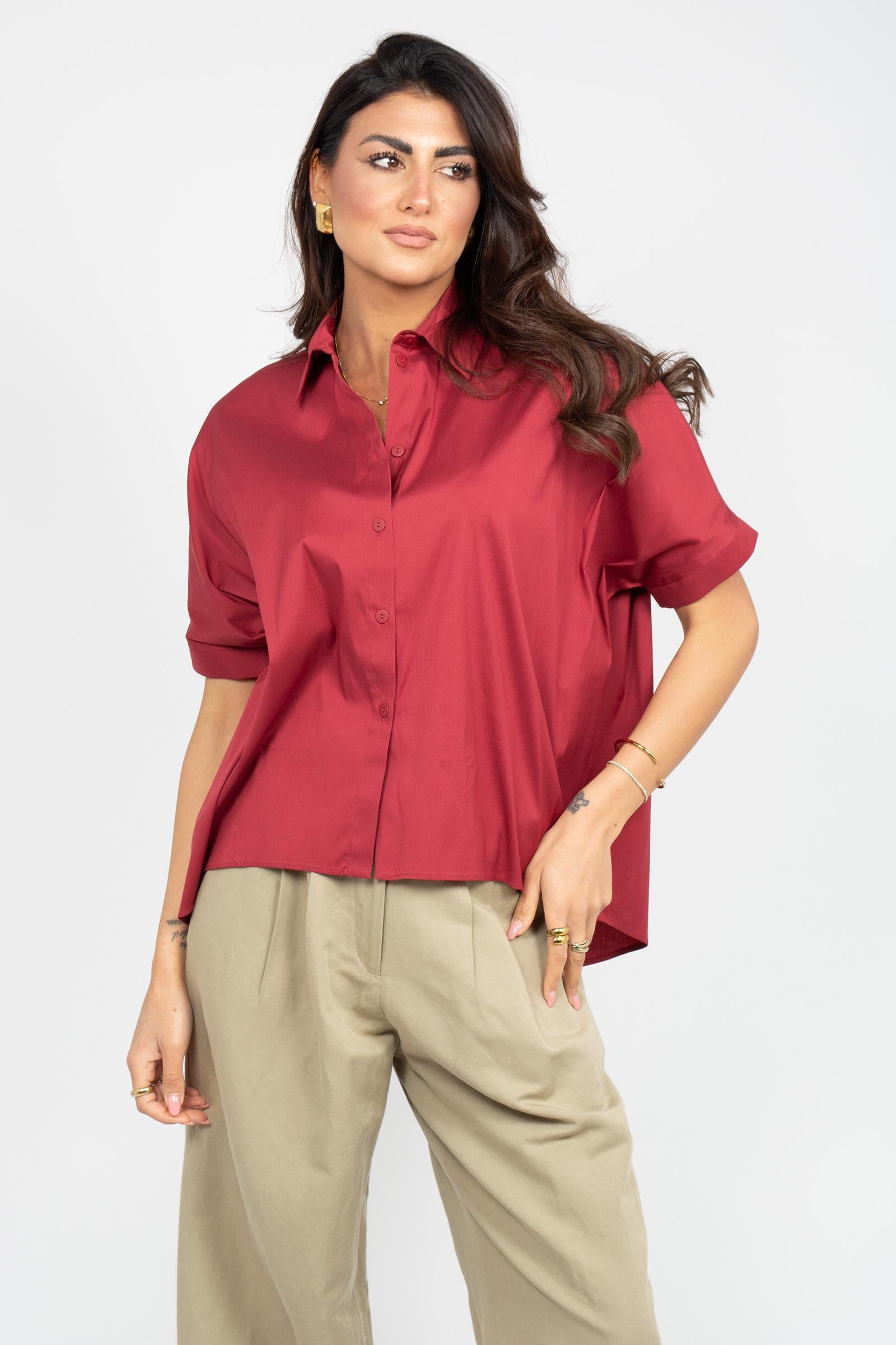camicia in misto cotone 'pittura' 2616111029600 012 MM - MAX MARA 