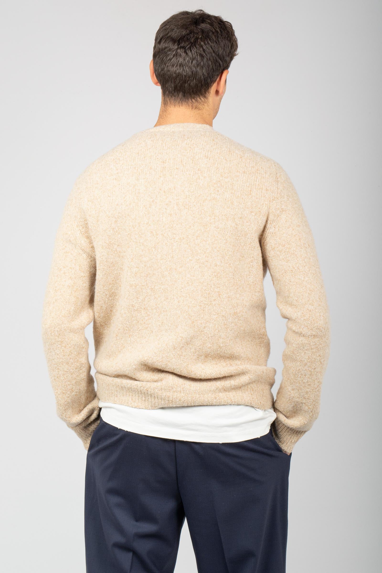 girocollo in misto lana melange 253M43001 05 ROBERTO COLLINA 