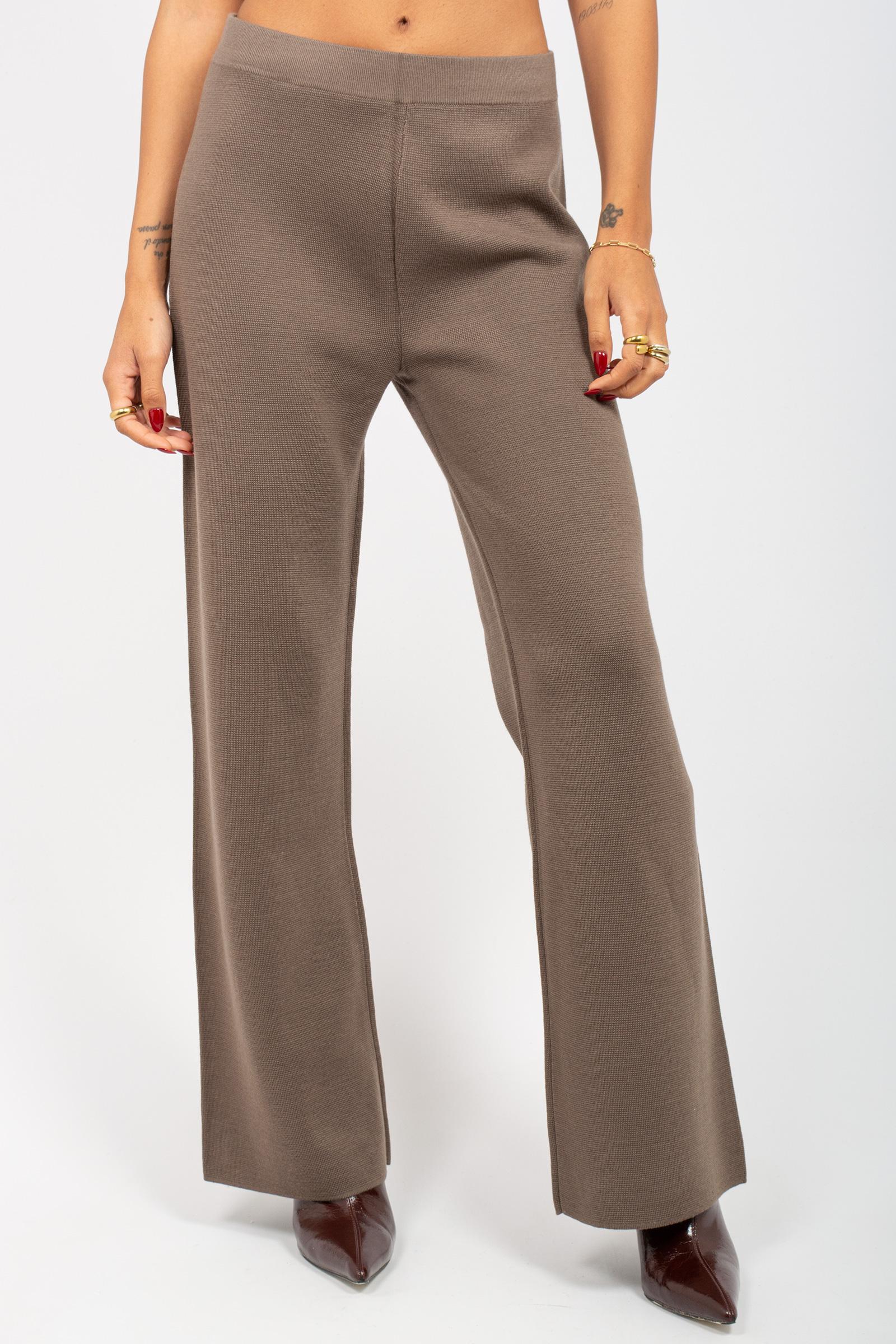 pantalone palazzo in misto lana 255M6015 067 MAIDA MILA 