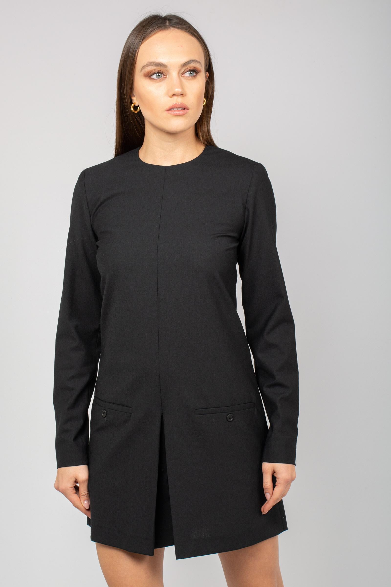 tuta corta in fresco lana 'isa' Y5WI07 Y69 SEMICOUTURE 