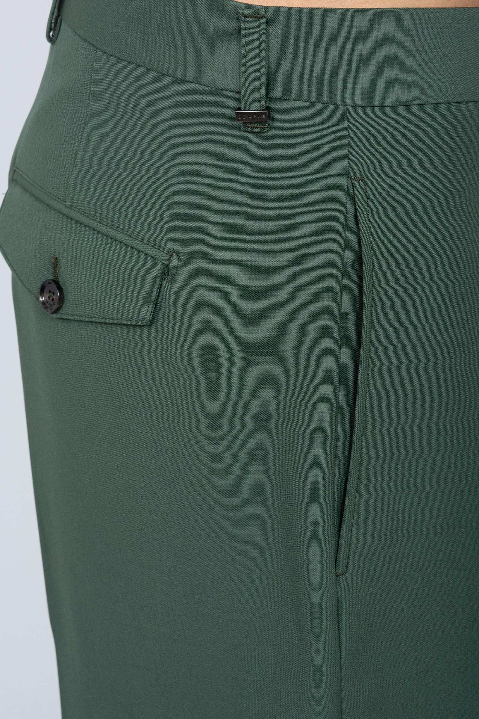 bermuda in fresco lana &#39;nicolas&#39; NICOLASPMT VERDE BE ABLE 