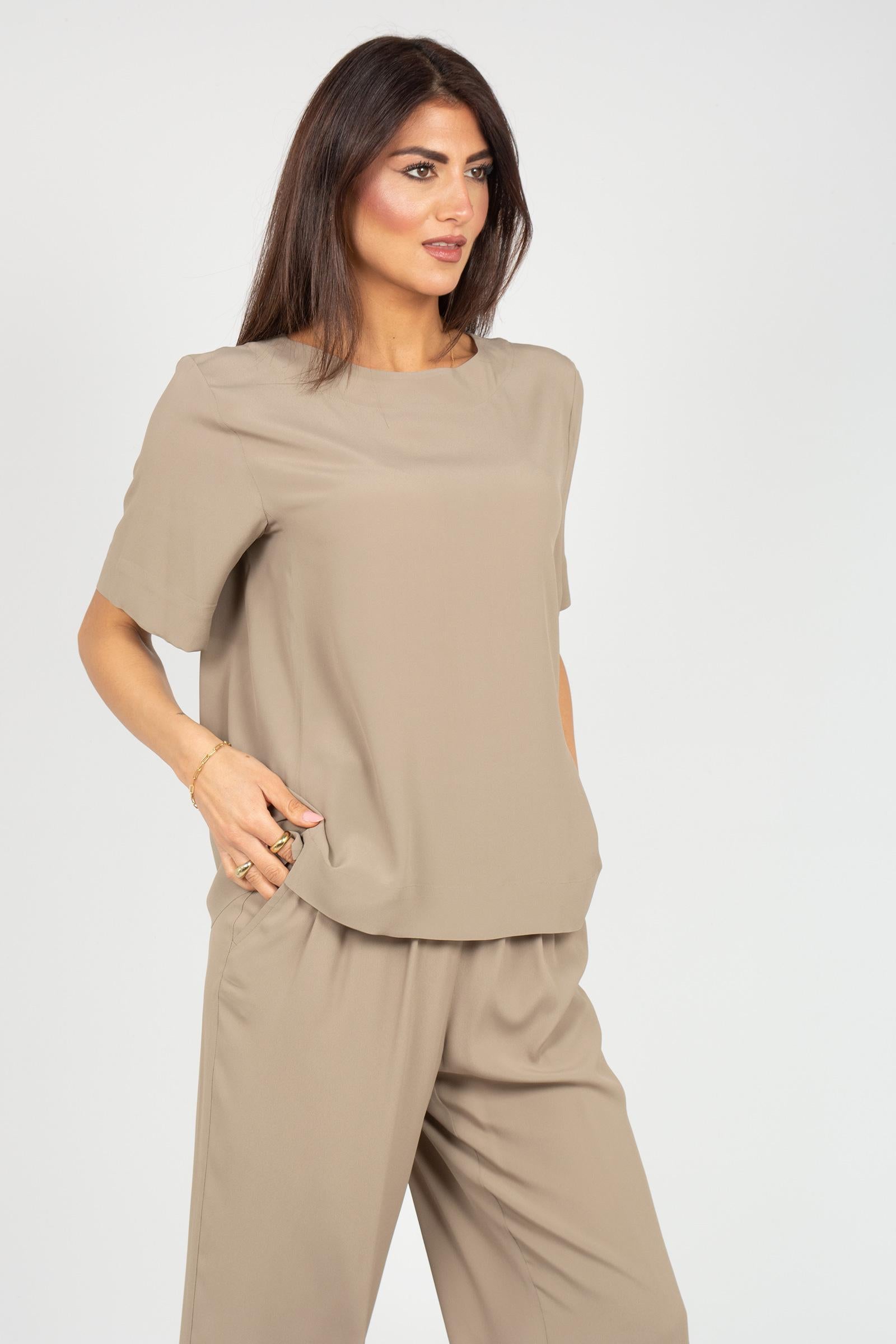 camicia in crepe di misto seta CA1526460090 044 SEVENTY 