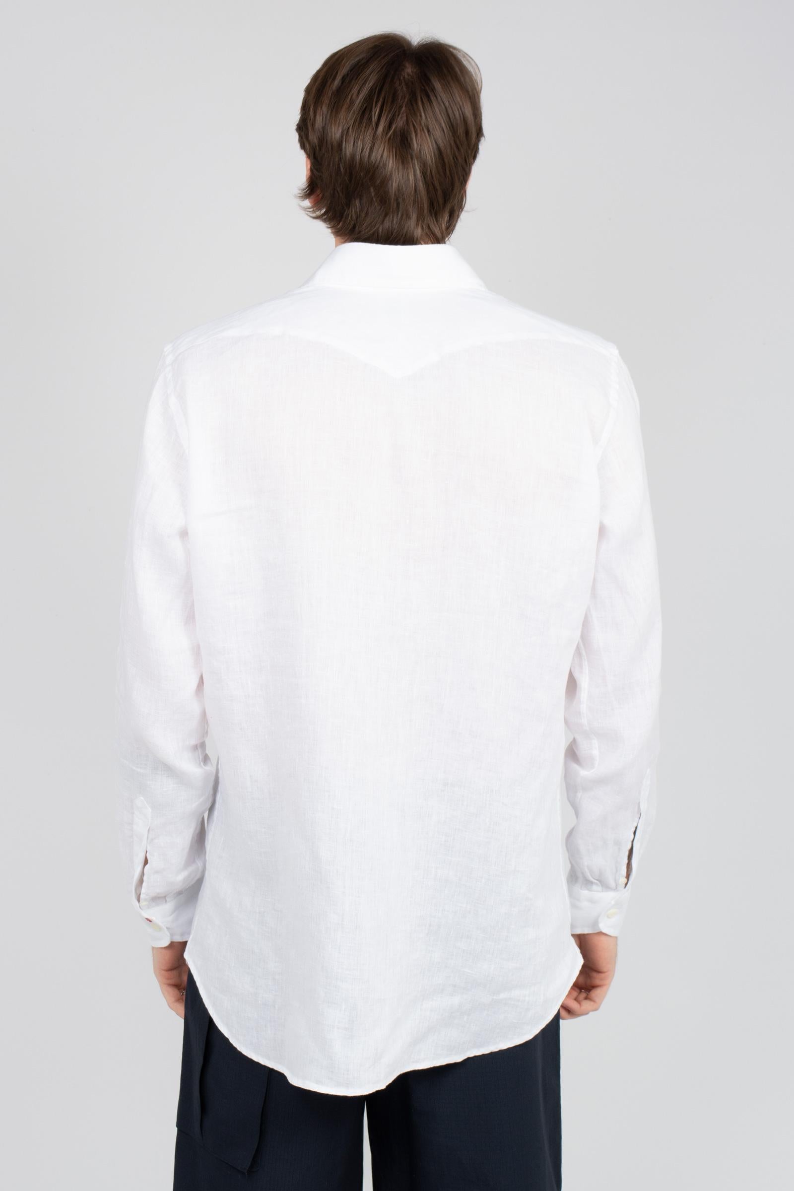 camicia in puro lino 34RHR27106811 01 BOLZONELLA1934 