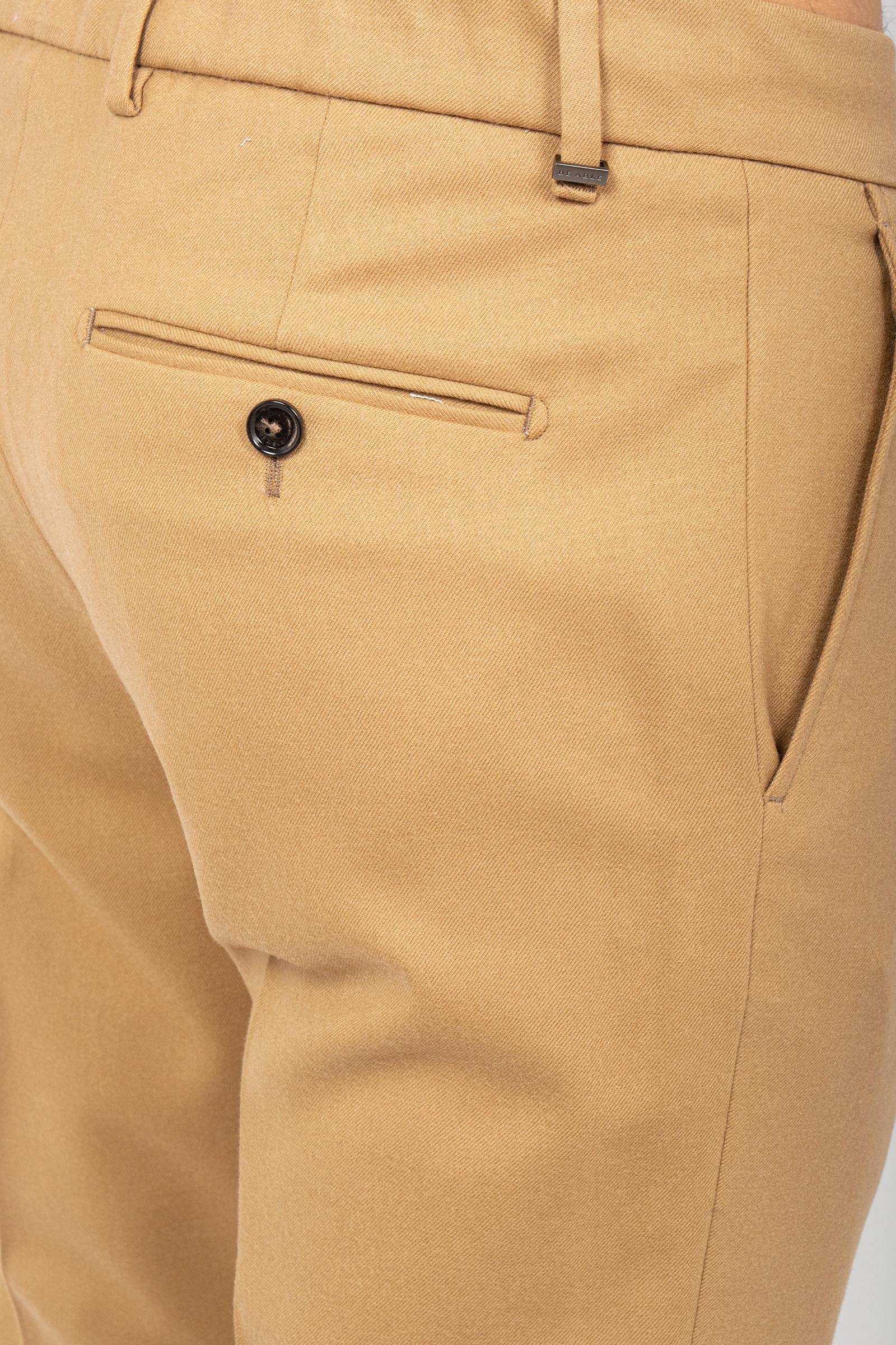 pantalone con coulisse in lana vergine 'riccardo' RICCARDOCCWFS BEIGE BE ABLE 