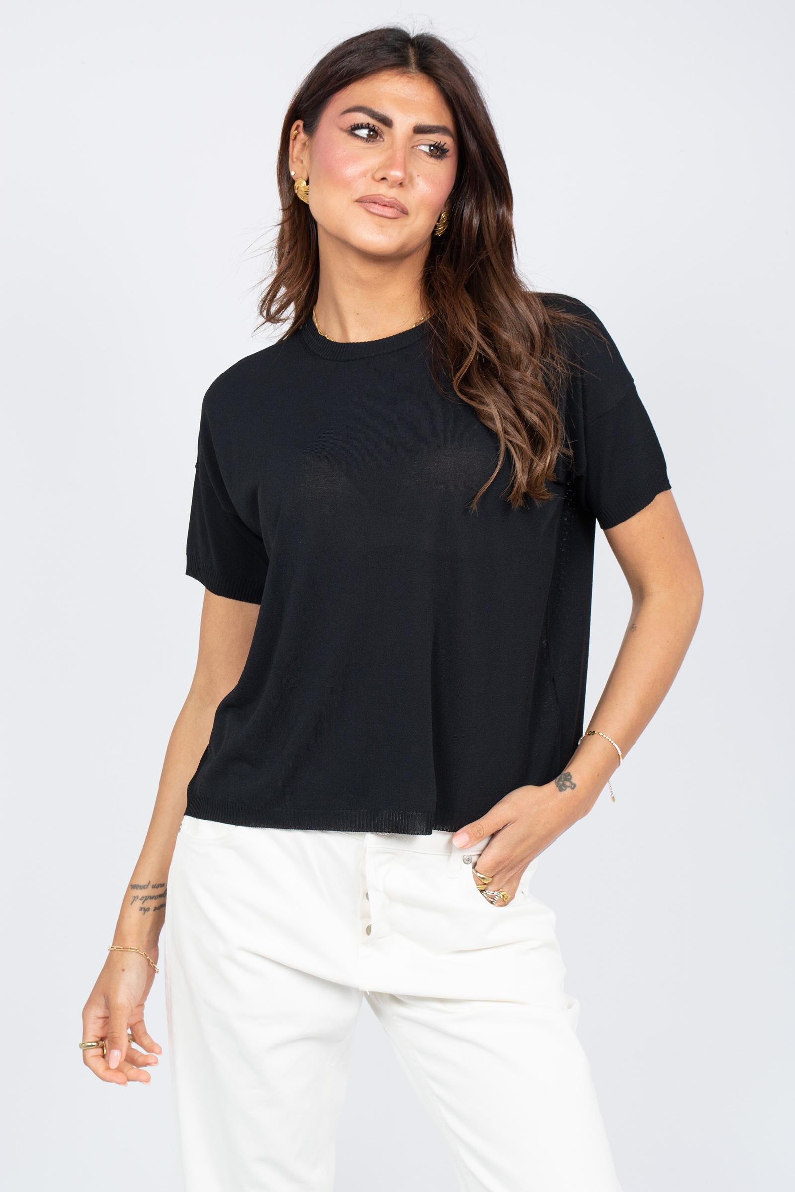 t-shirt girocollo in cotone L0V103R 690 DRUMOHR 